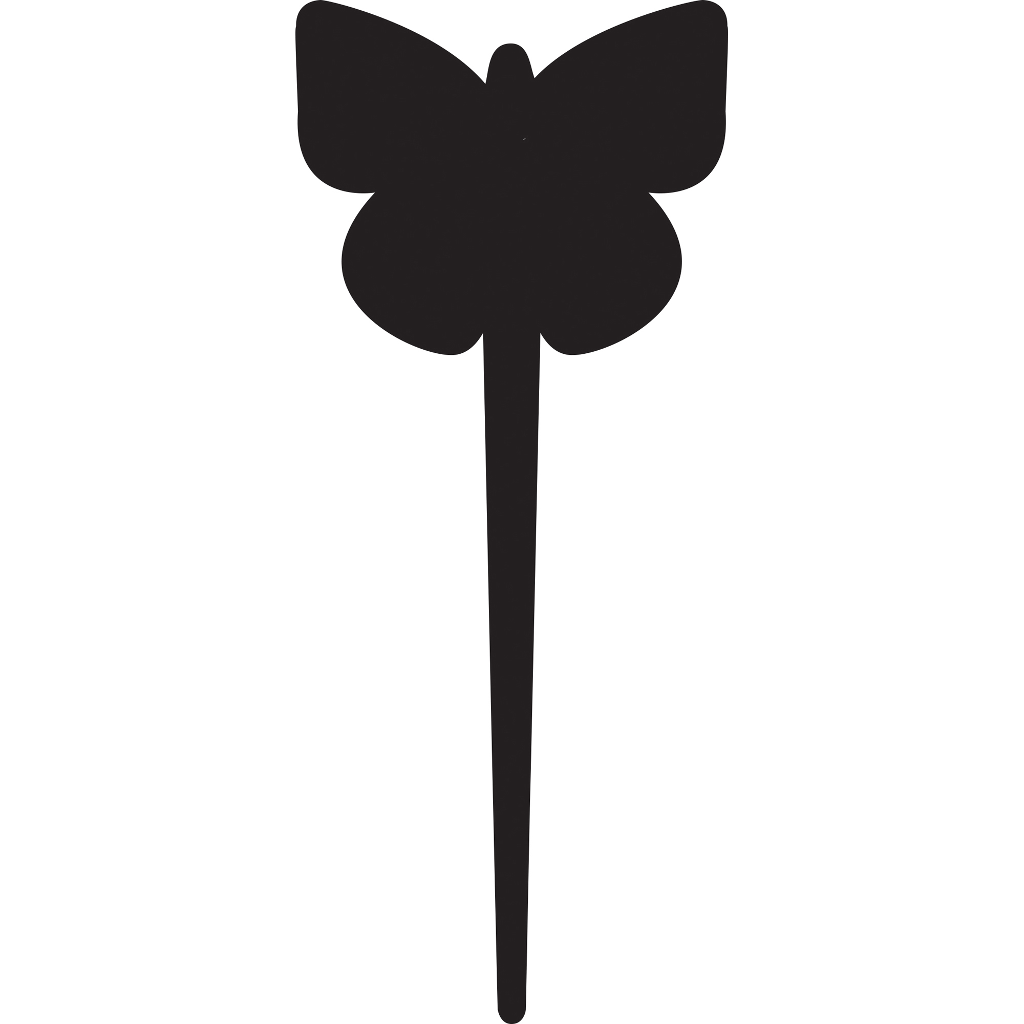 Silhouette Tags - forma farfalla - nero - …