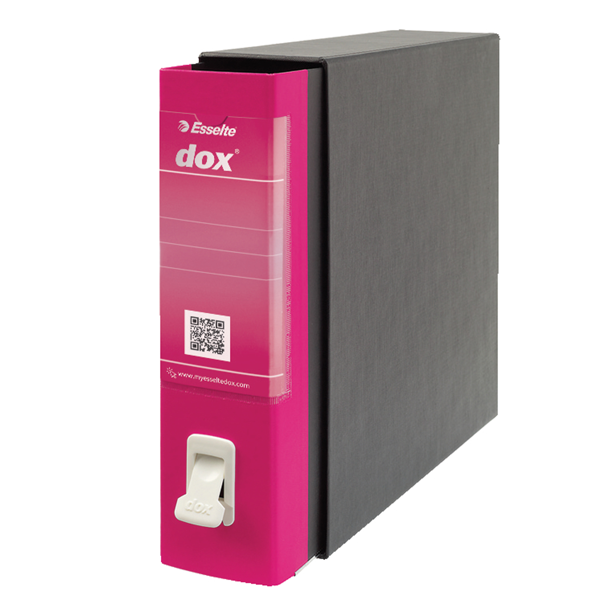 Rexel Dox 2 - Cartellina con meccanismo a leva - larghezza dorsale 80 mm - per Legal - fucsia