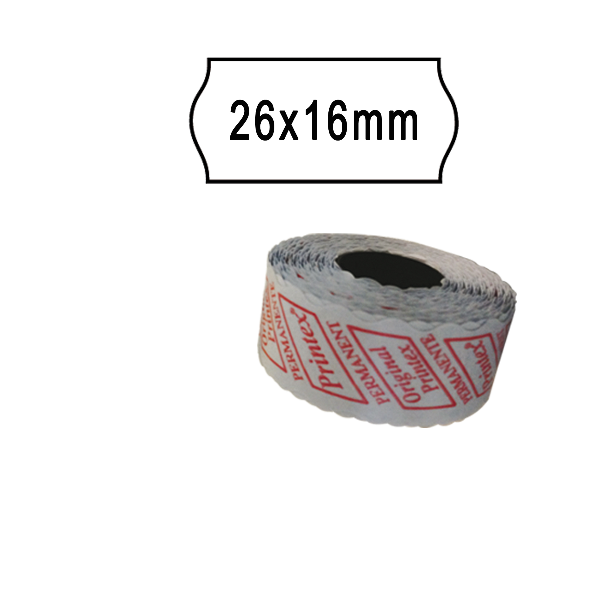 Rotolo da 1000 etichette a onda per Printex …