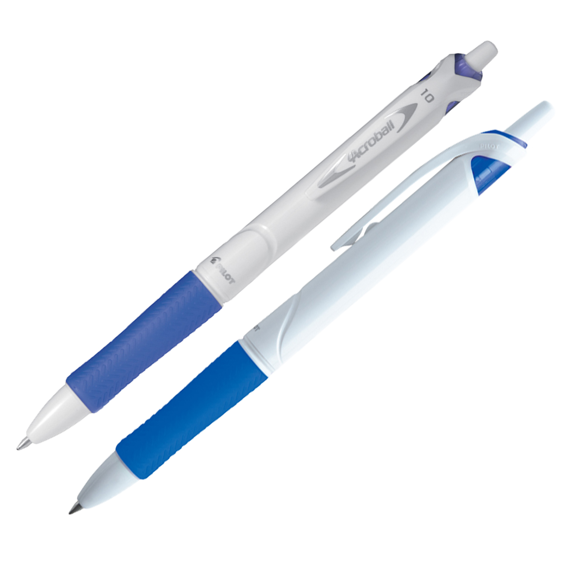 Pilot Acroball Pure White - Penna a sfera - 1 mm - medio - retrattile