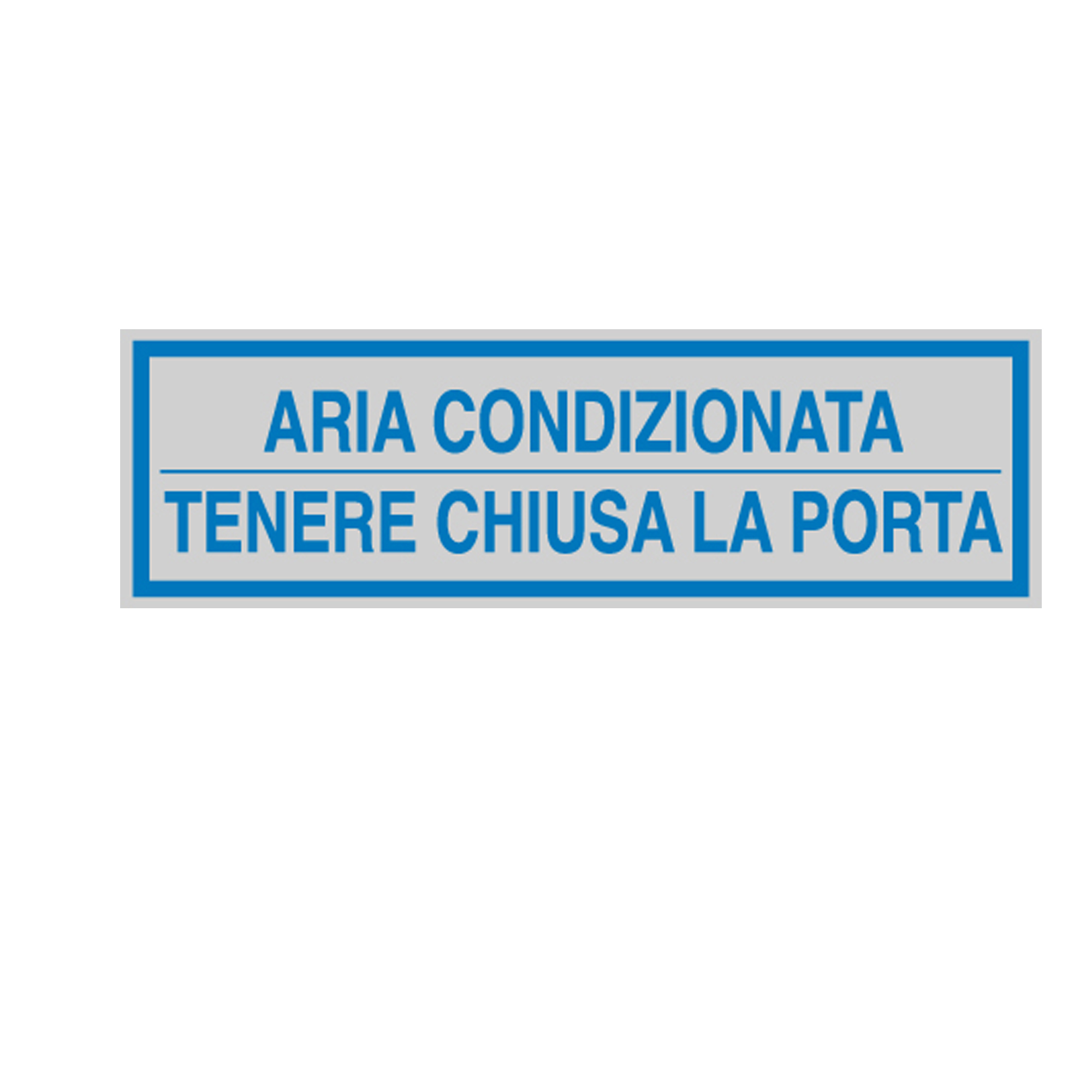 Targhetta adesiva - ARIA CONDIZIONATA... - 16,5 x …