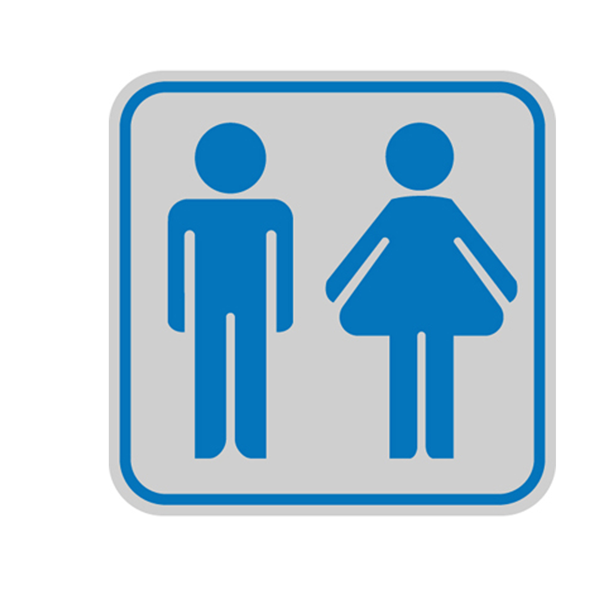 Targhetta adesiva - pittogramma Toilette uomo/donna - 8,2 …