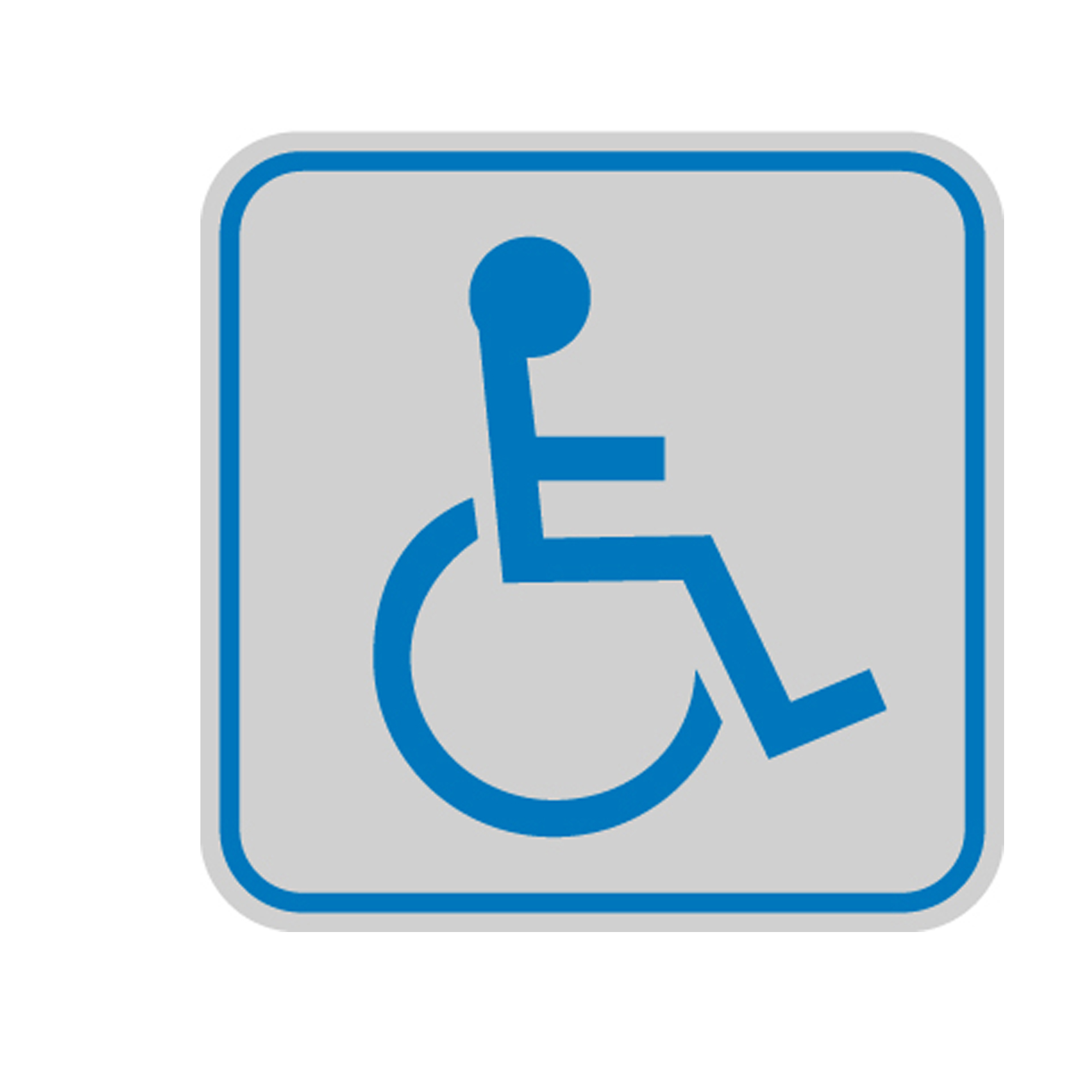 Targhetta adesiva - pittogramma Toilette disabili - 8,2 …