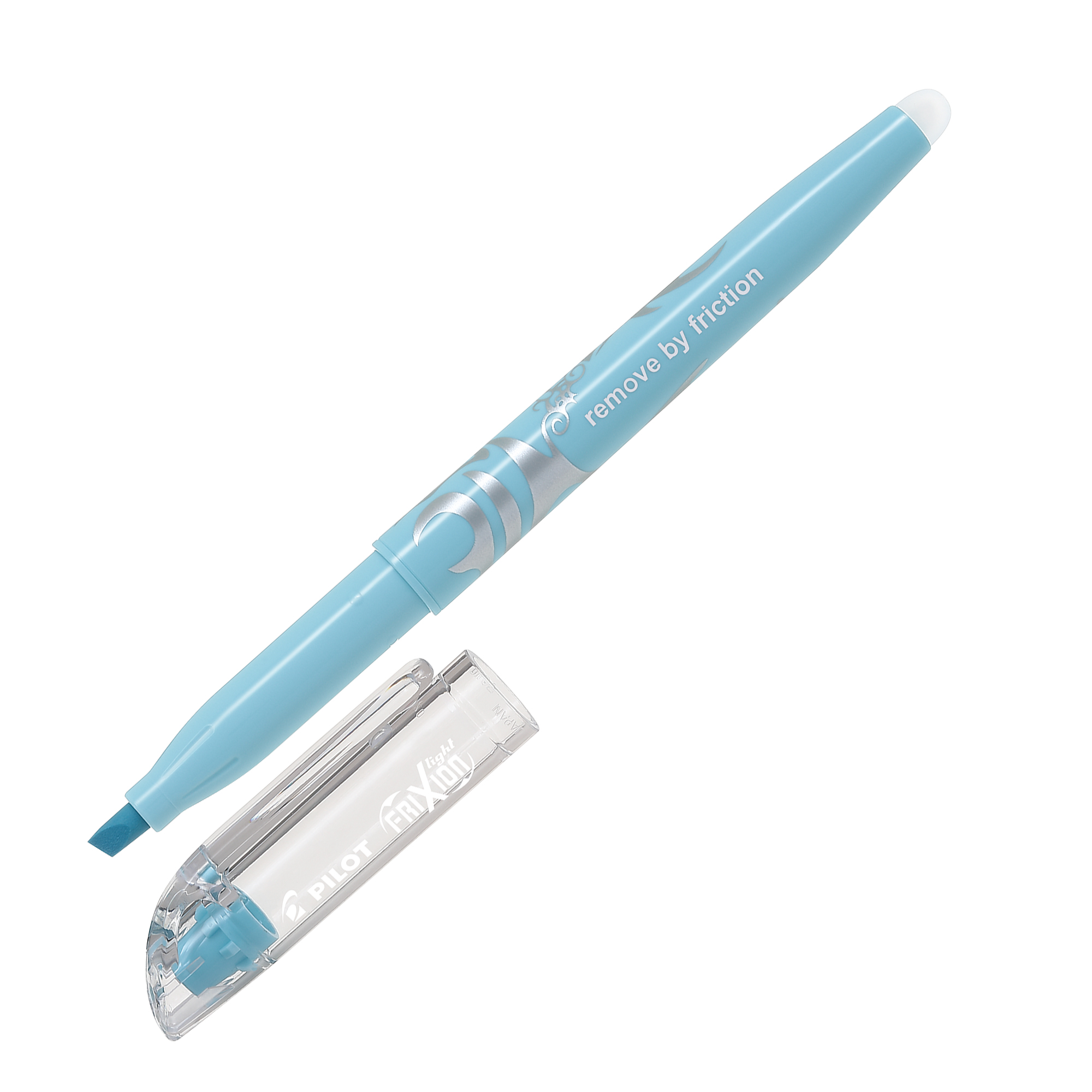 Pilot FriXion Light Soft - Evidenziatore - non permanente - blu chiaro - inchiostro sensibile al calore - 3.3 mm - con gomma