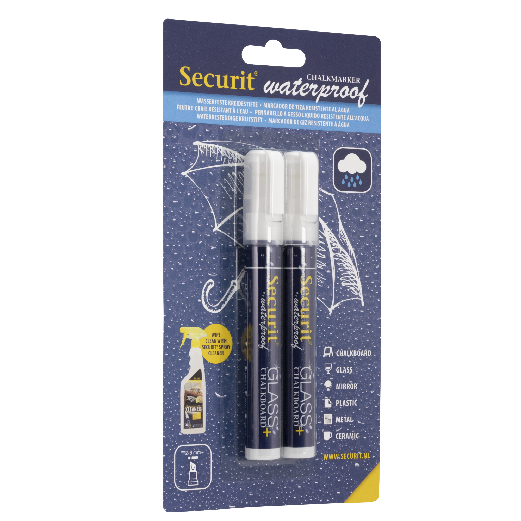Marcatore a gesso liquido waterproof - punta da …