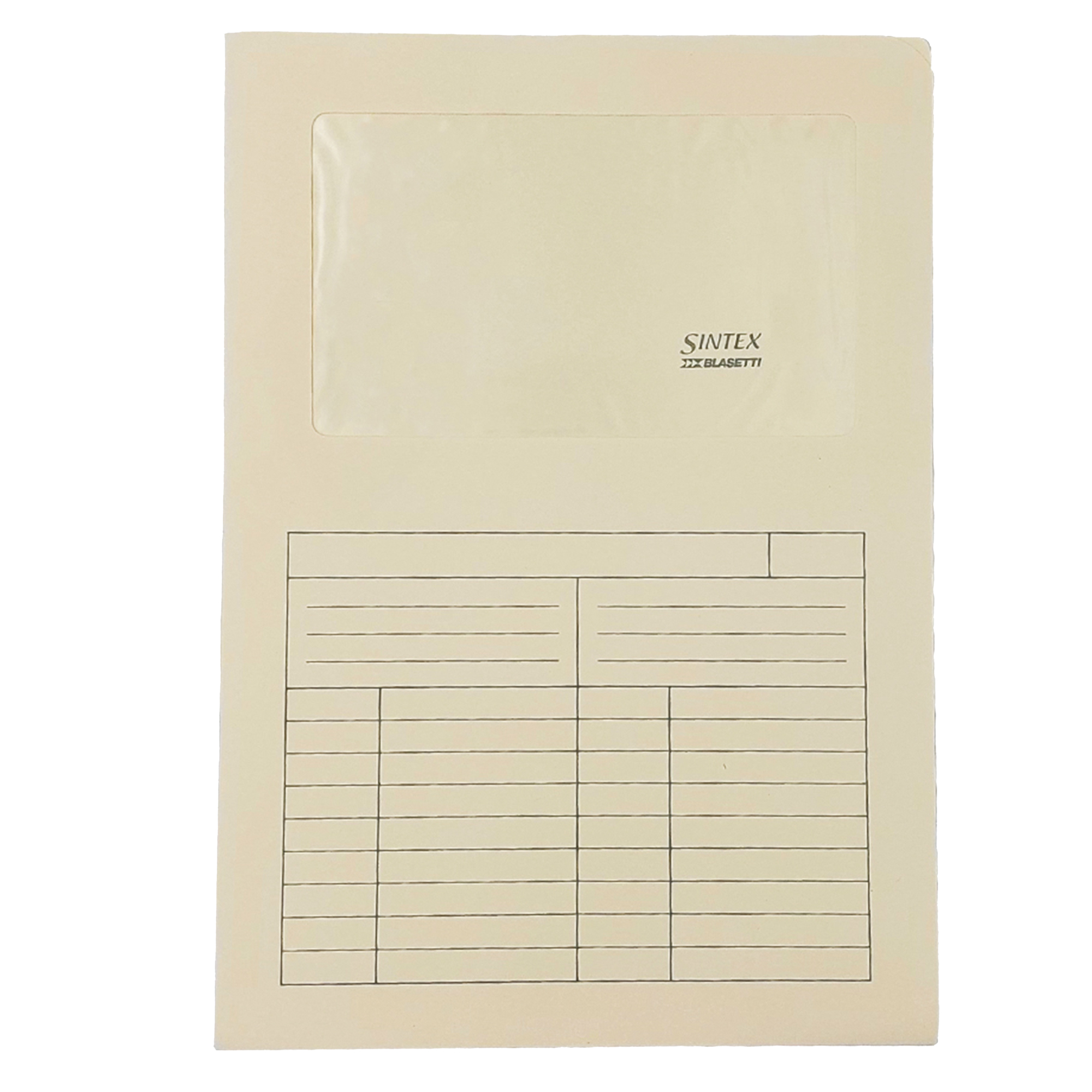 Cartellina a L con finestra Sintex - 120 …