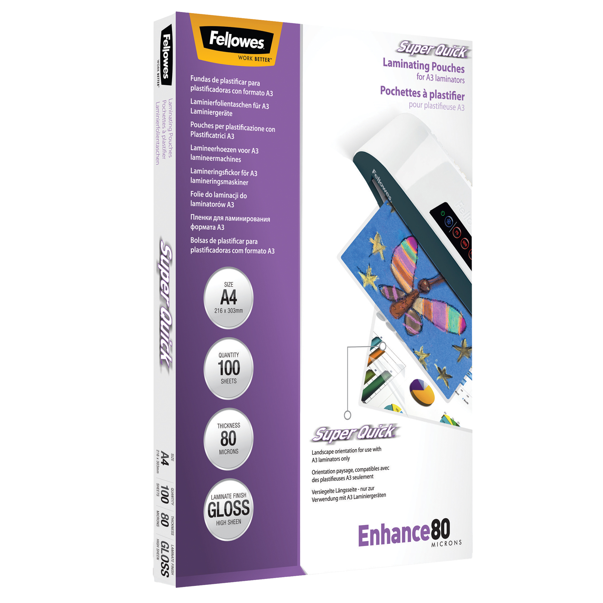 Pouches Enhance80 - Superquick - A4 - 2x80 …