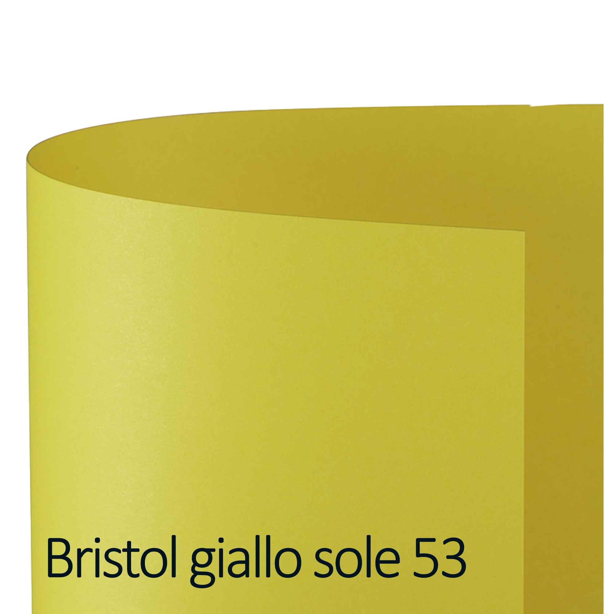 Favini Bristol Color 200 Sigillo T2 - Cartoncino - 500 x 700 mm - 25 fogli - giallo sole - 200 g/m² - cartone