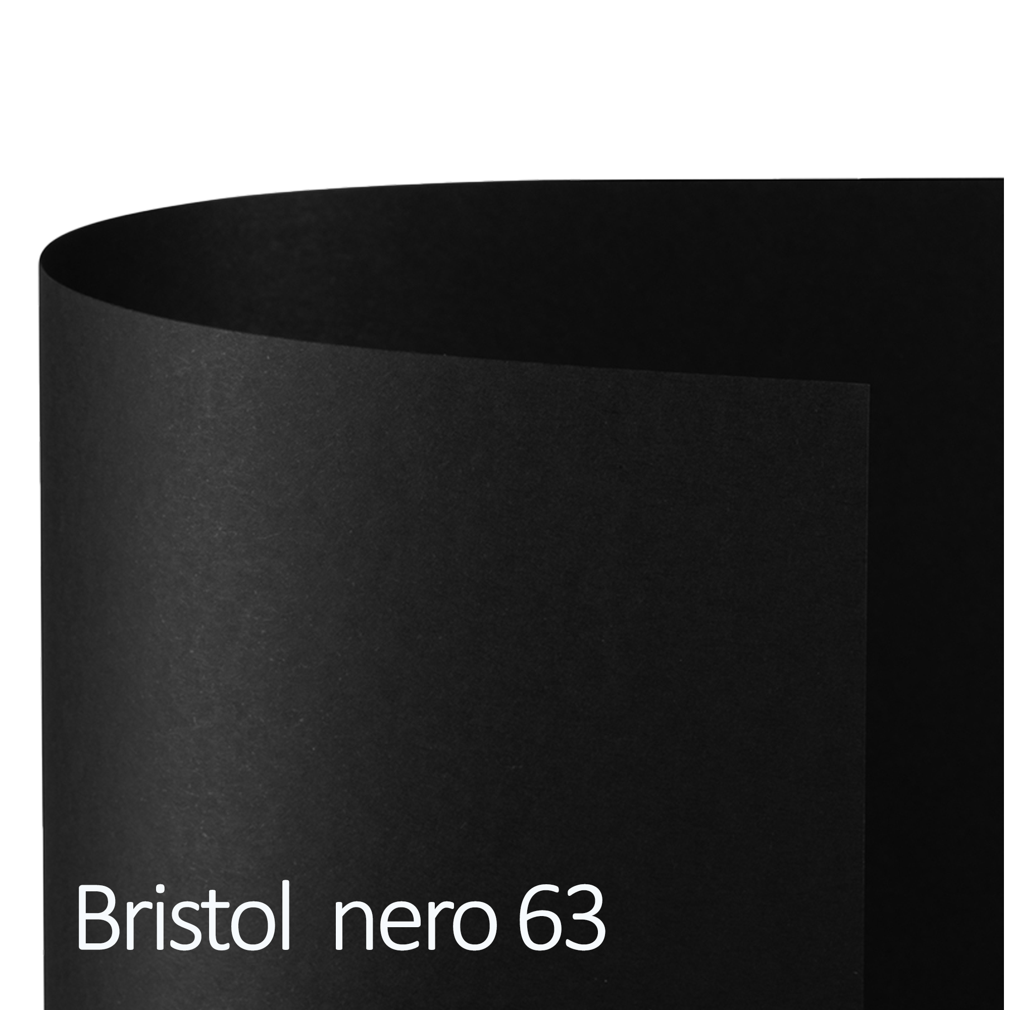 Favini Bristol Color 200 T2 - Cartoncino - 500 x 700 mm - 25 fogli - nero - 200 g/m² - cartone