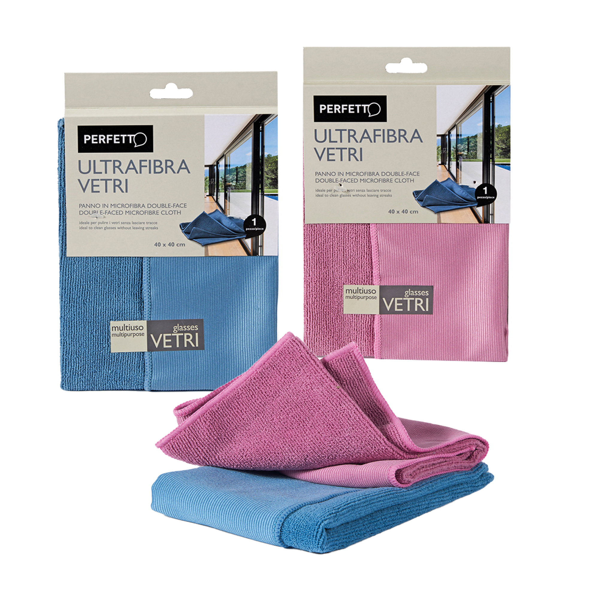 Perfetto ULTRAFIBRA VERTI - Strofinaccio per pulizia - microfibra - 80% poliestere, 20% poliamide - disponibile in colori assortiti