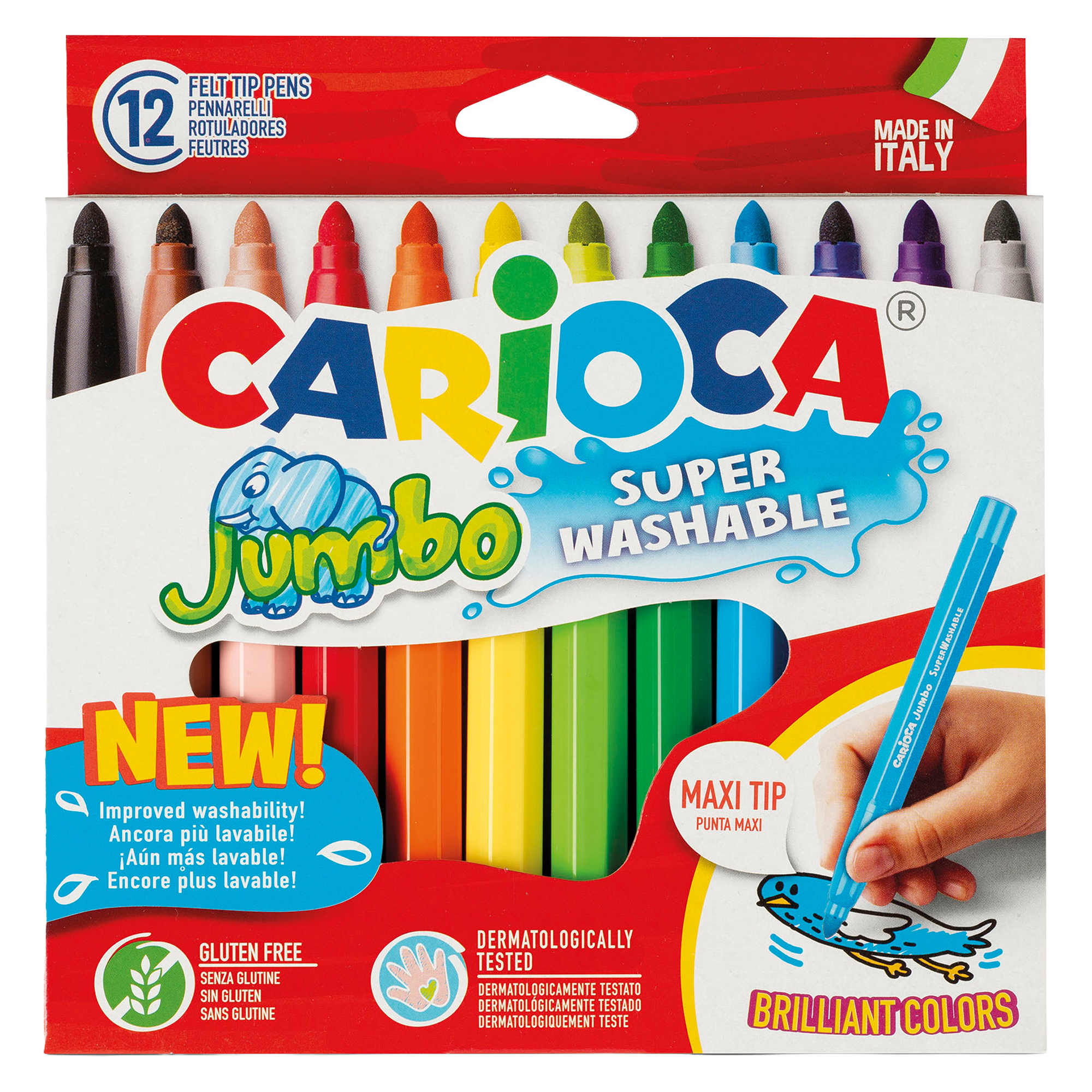 Pennarelli Jumbo - punta 6,0mm - colori assortiti …