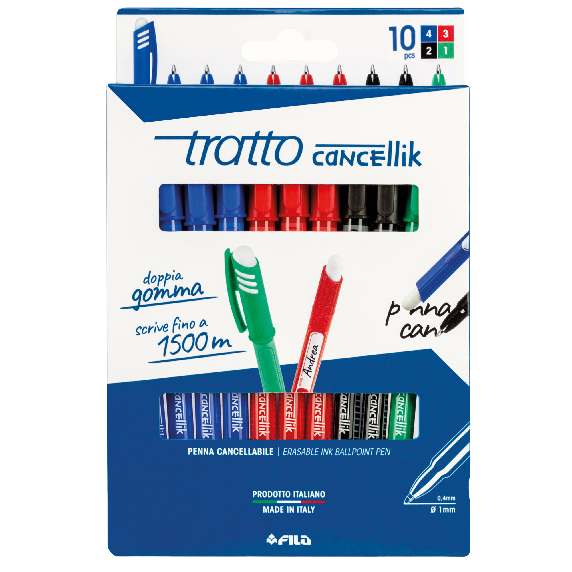 Penna sfera Cancellik- cancellabile - punta 1,0mm - …