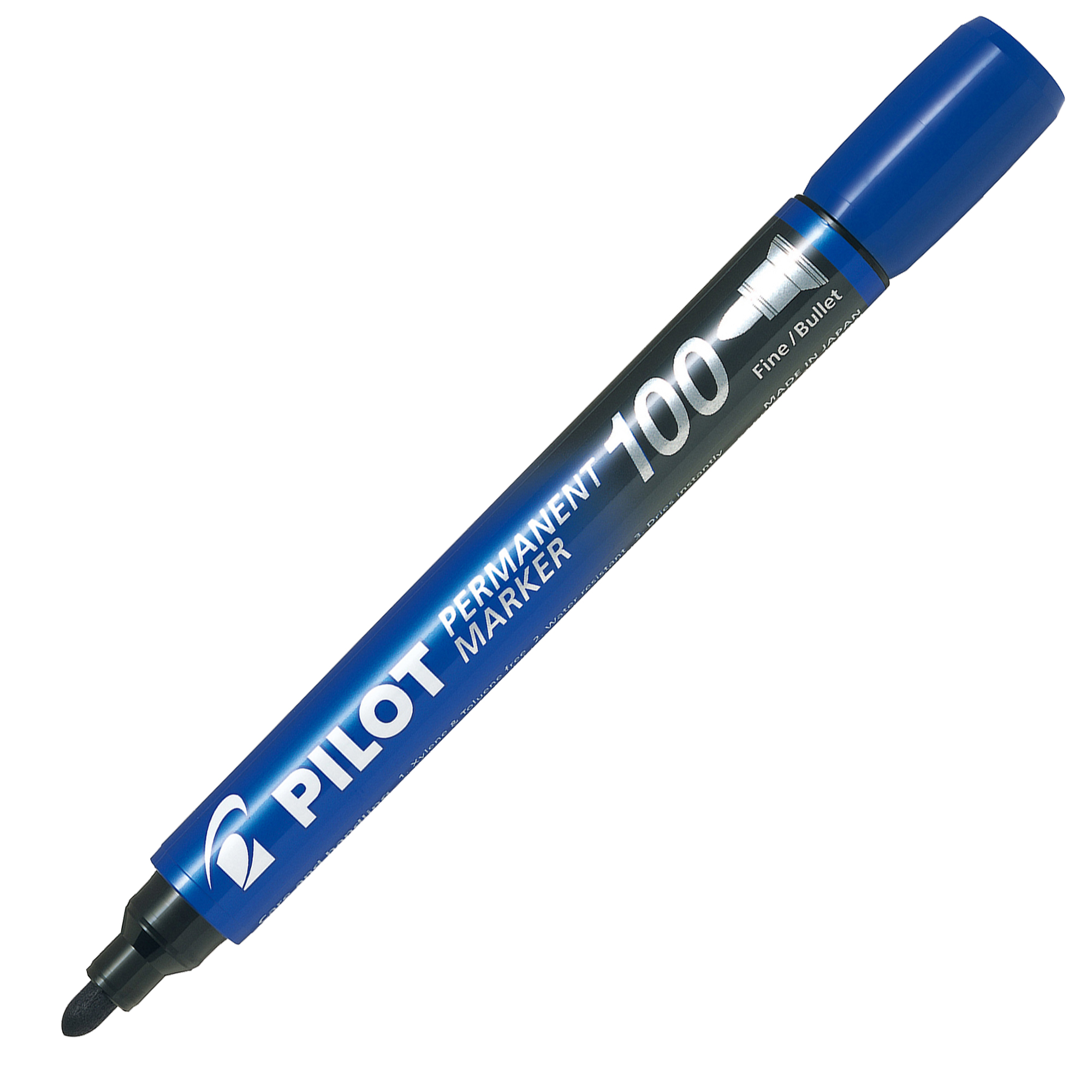 Pilot 100 - Marcatore - permanente - blu - inchiostro a base olio - 1 mm - fine