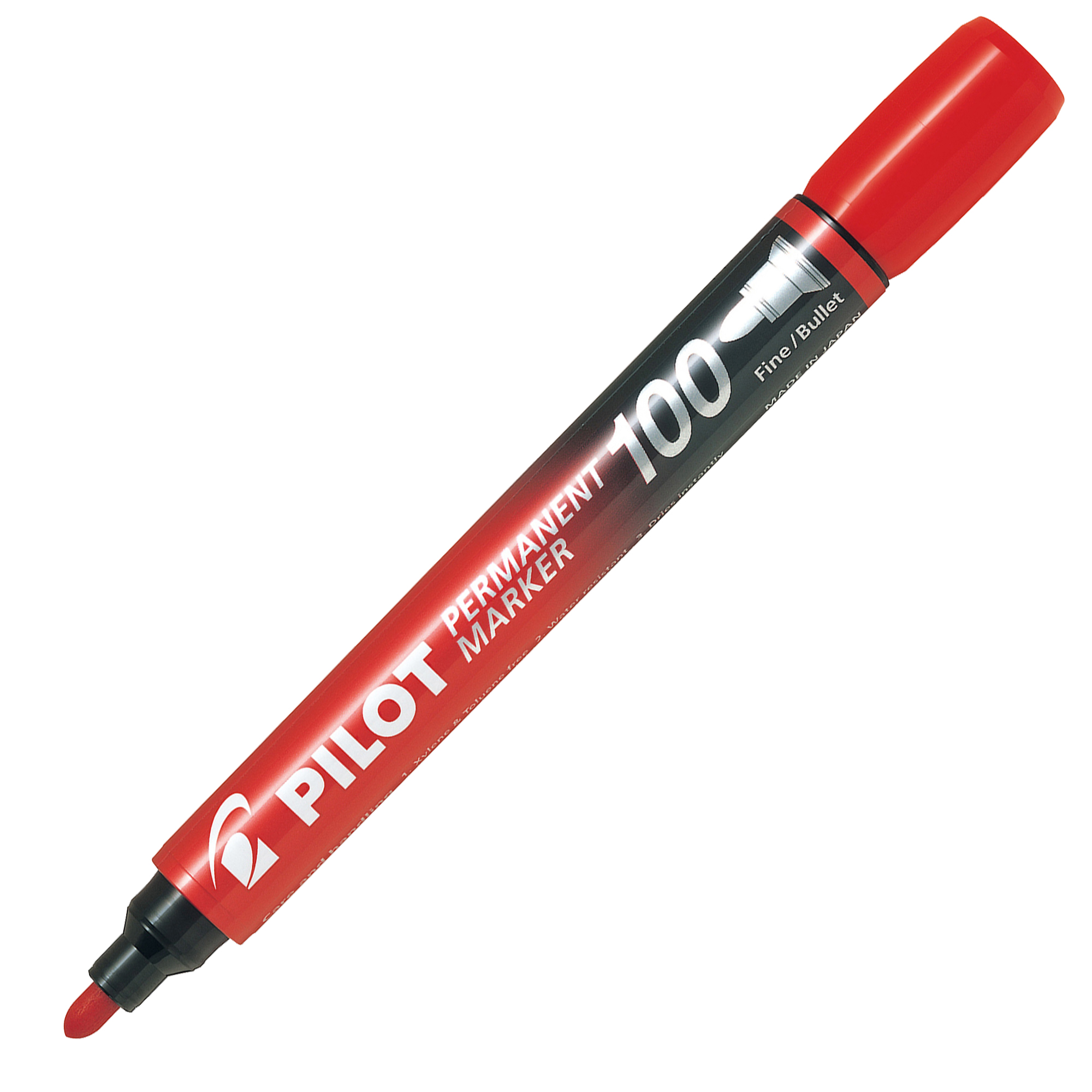 Pilot 100 - Marcatore - permanente - rosso - 1 mm