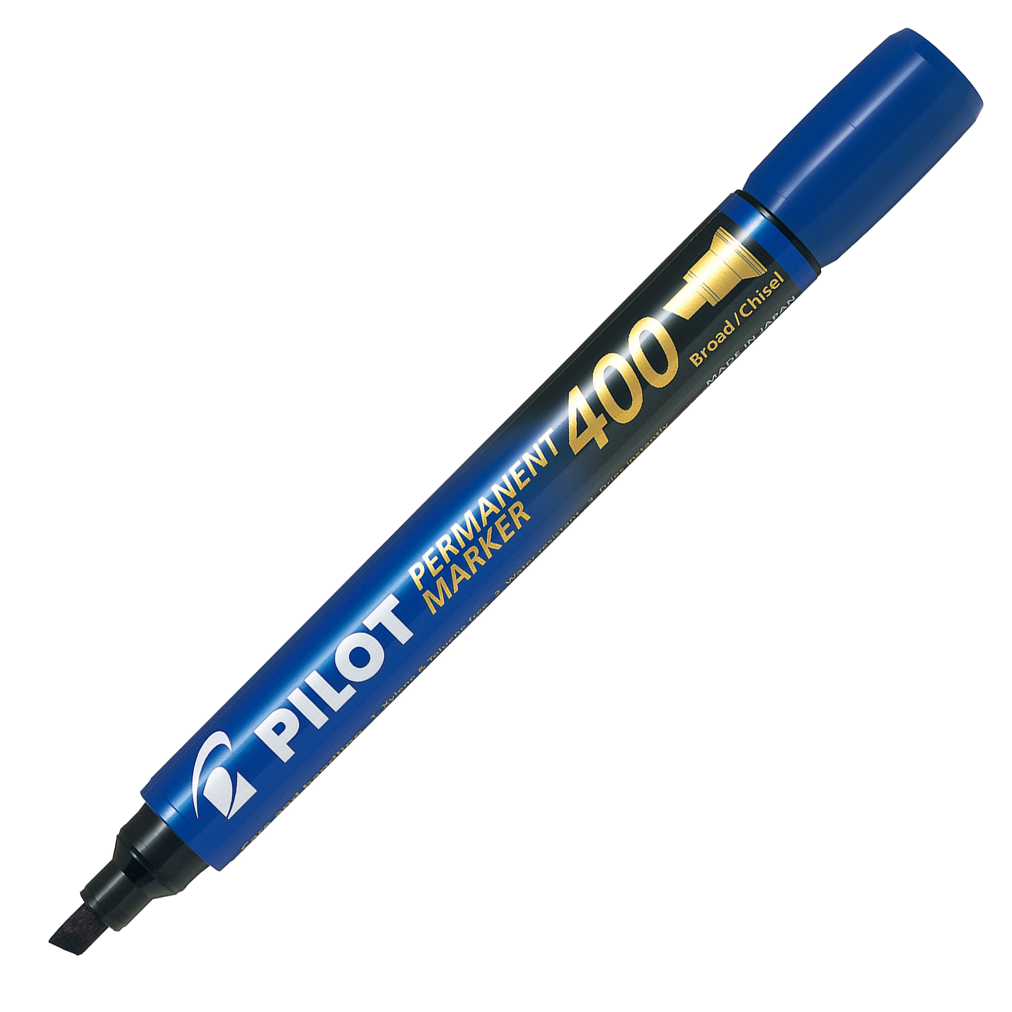 Pilot Permanent Marker 400 - Marcatore - permanente - blu - 4 mm - larga