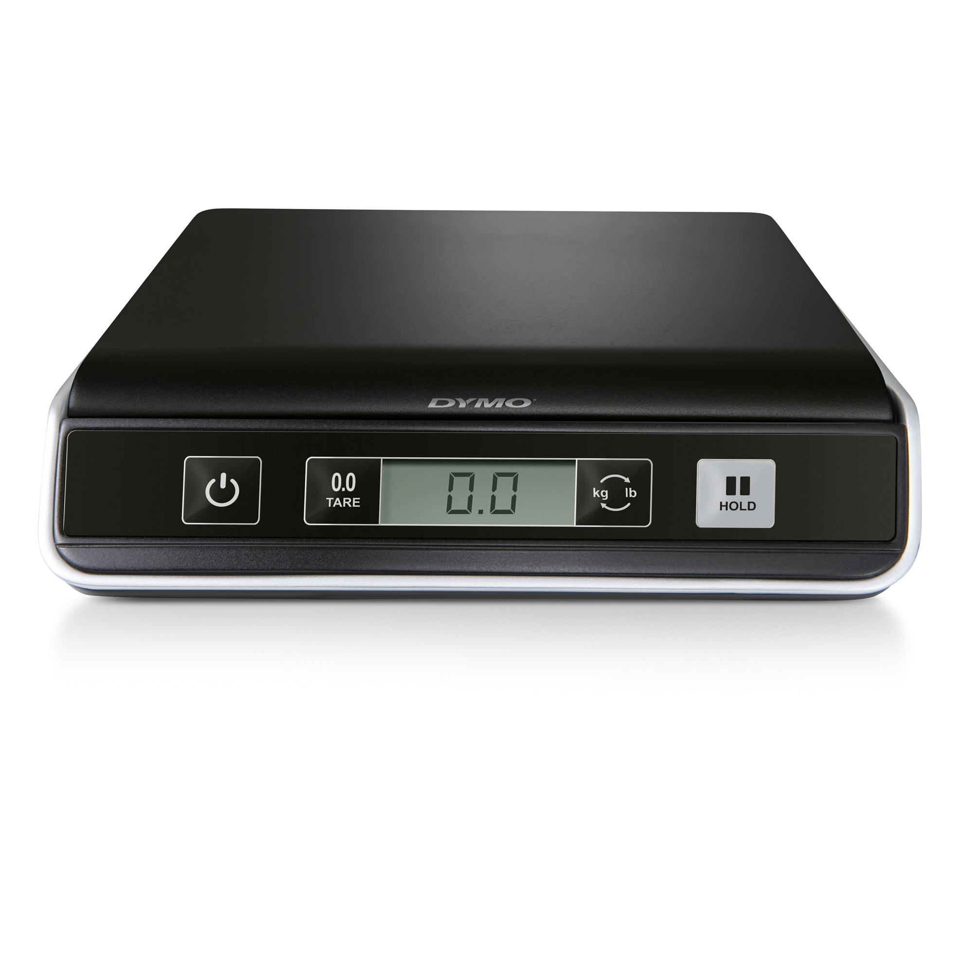 DYMO M5 - Bilance postali - capacità 5 kg / 5 lbs - calibratura: 2 g / 0.1 oz - 20 cm x 20 cm - nero/argento