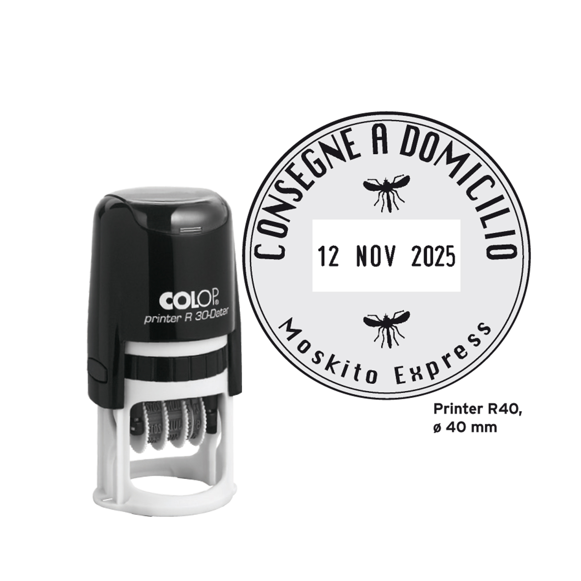 Timbro datario R40 - diametro 40 mm - …