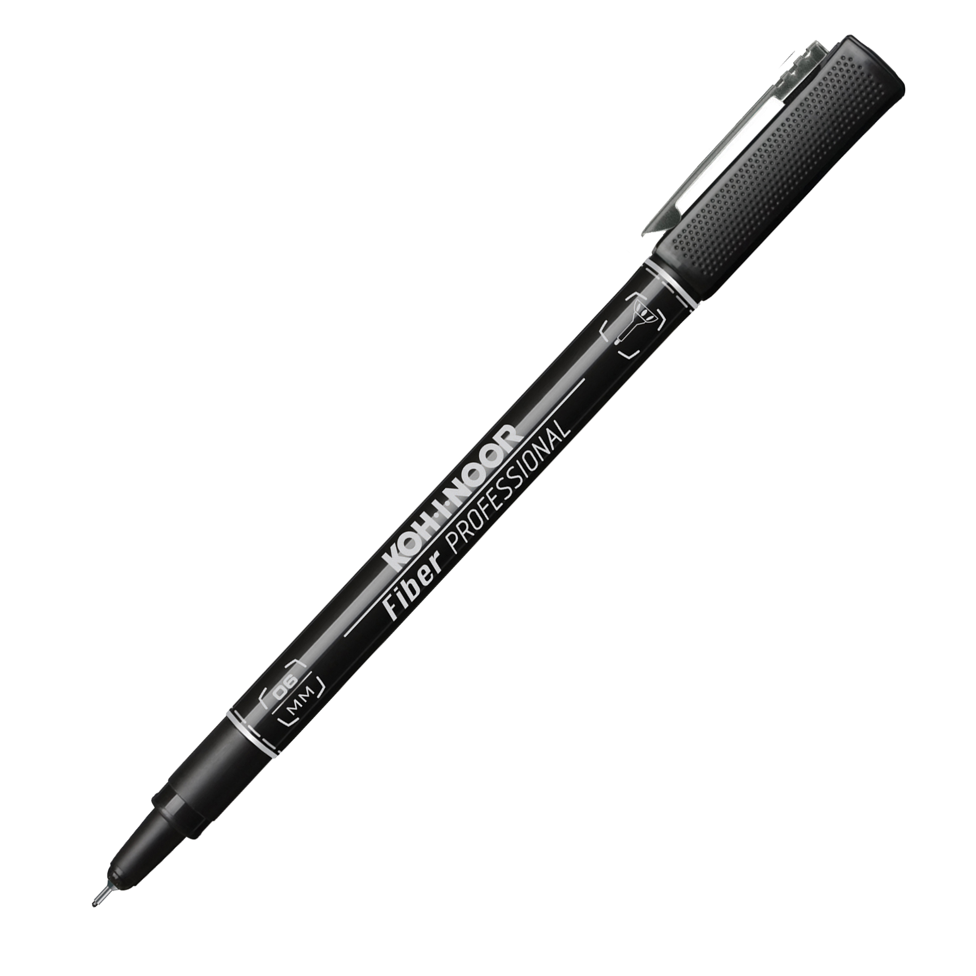 Fineliner Professional Fiber - 0,6mm - nero - …