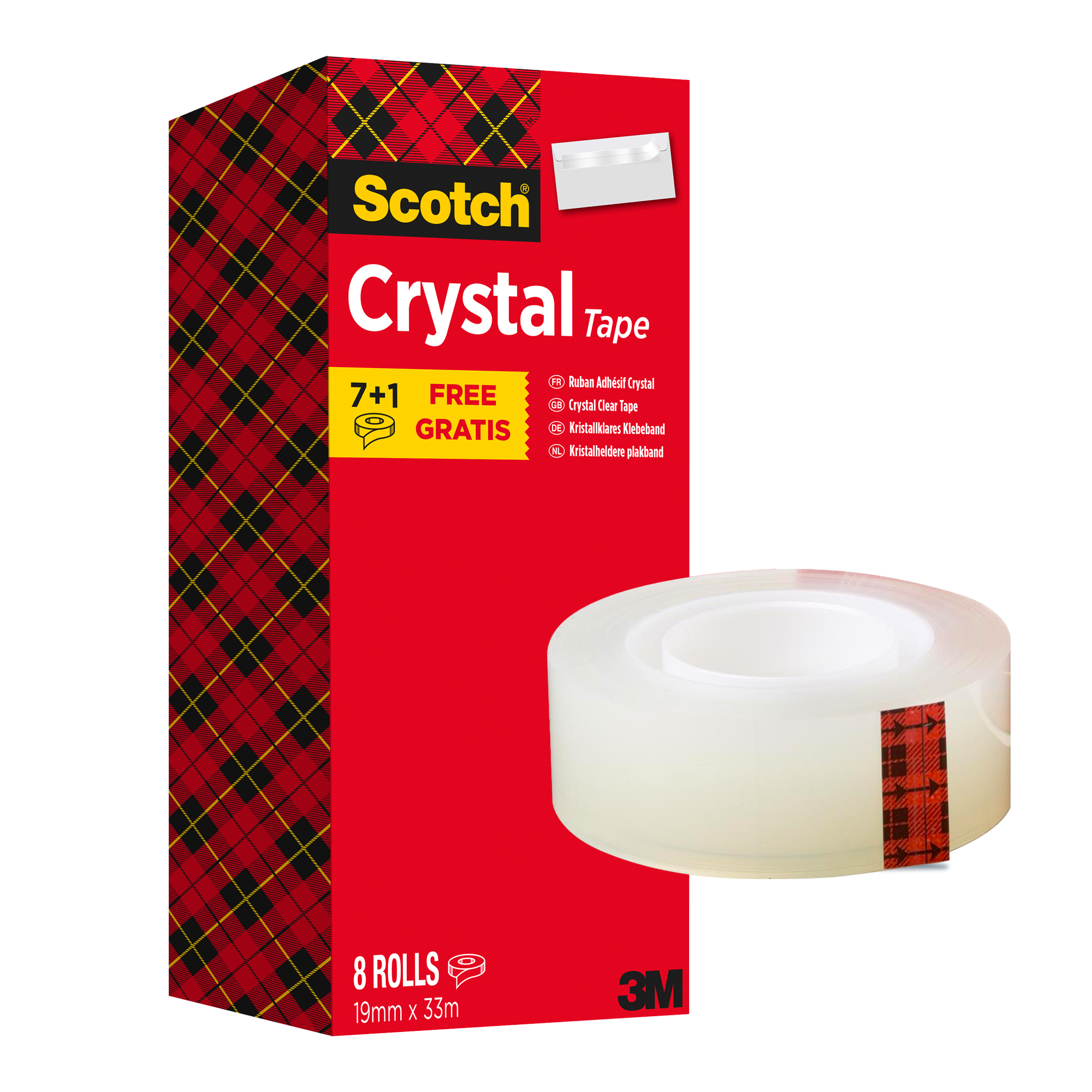 Nastro adesivo Scotch Crystal 600 - 19 mm …