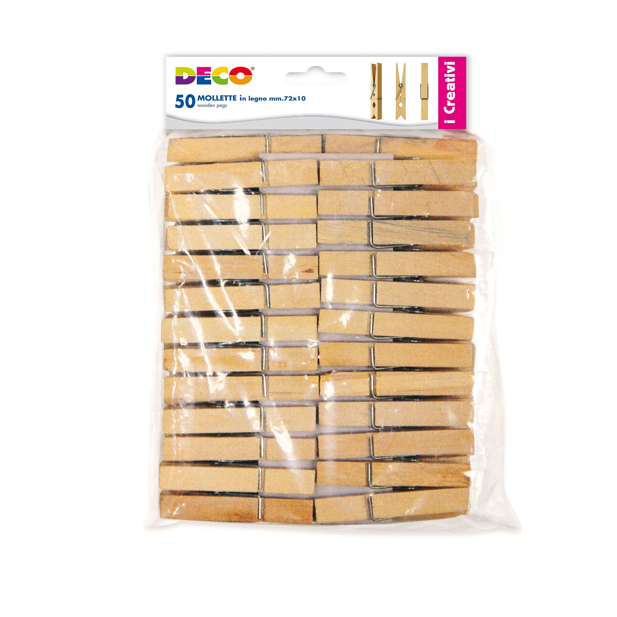 Molletta in legno - 72 x 10 mm …