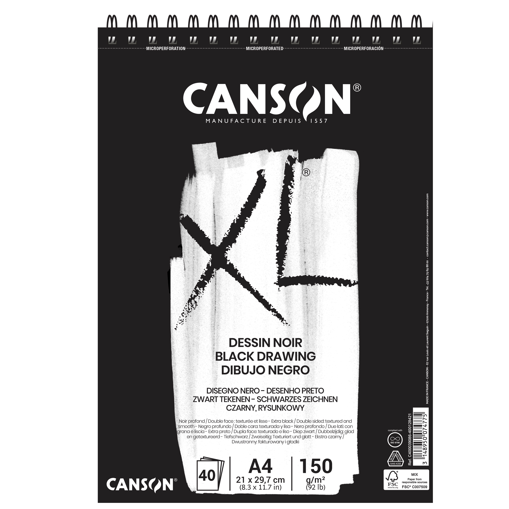 Album XL Dessin noir - A4 - 150 …