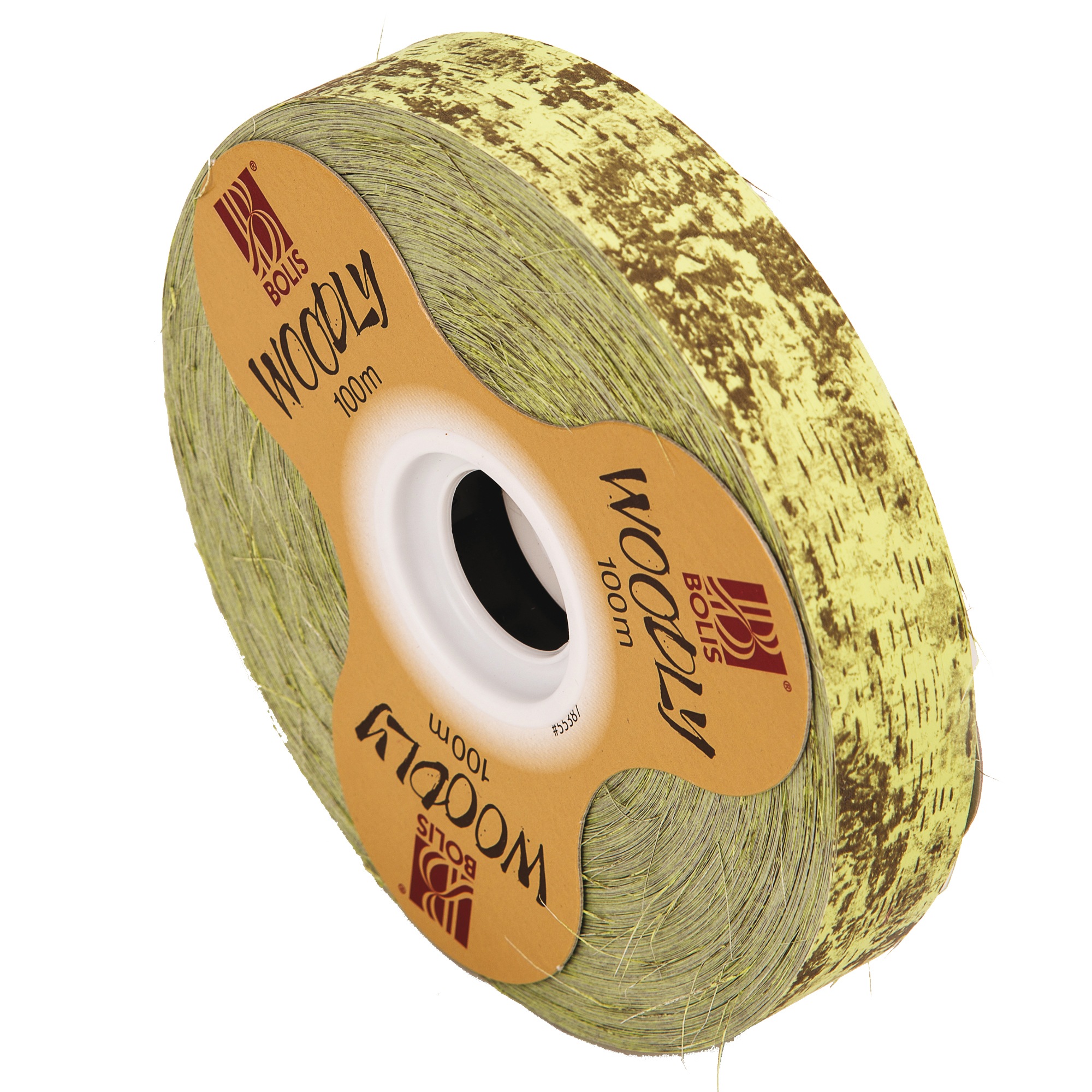 Rotolo nastro Woodly - corteccia/verde chiaro - 24mm …