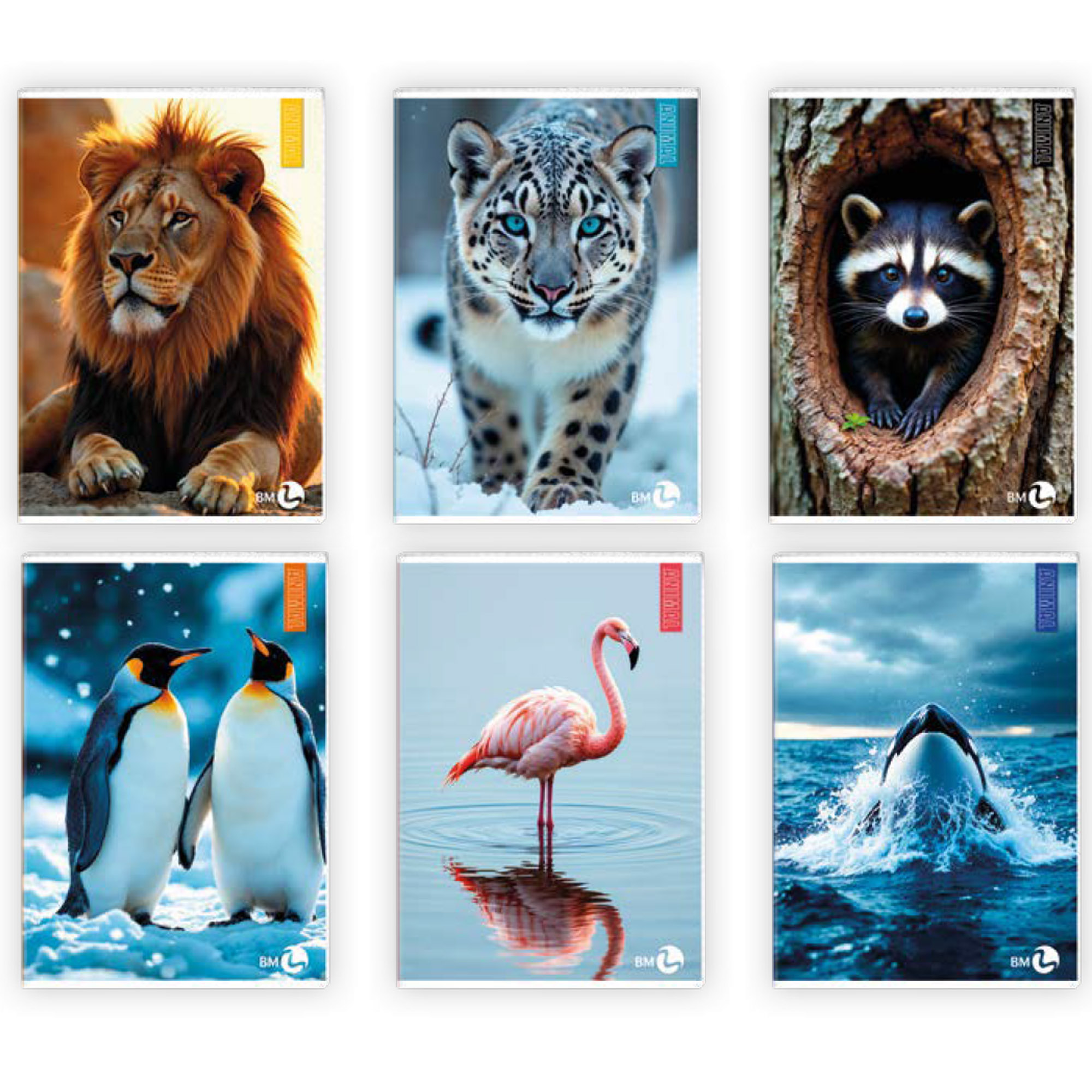 Maxiquaderno Animal fantasia - A4 - 40+2 fogli - 80gr - 4mm - BM