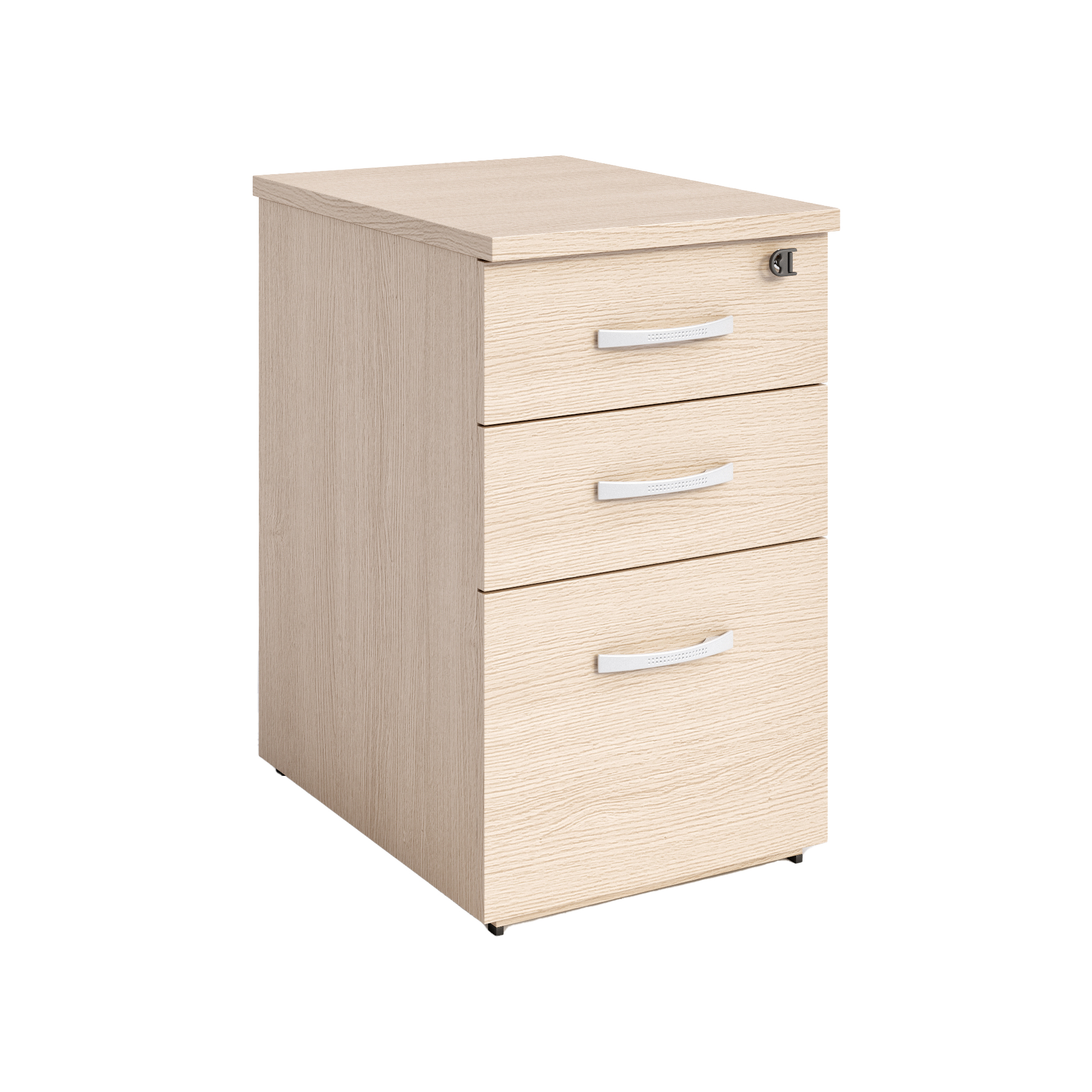 Cassettiera alta Agorà Compact - 3 cassetti - 44 x 60 x 73 cm - rovere