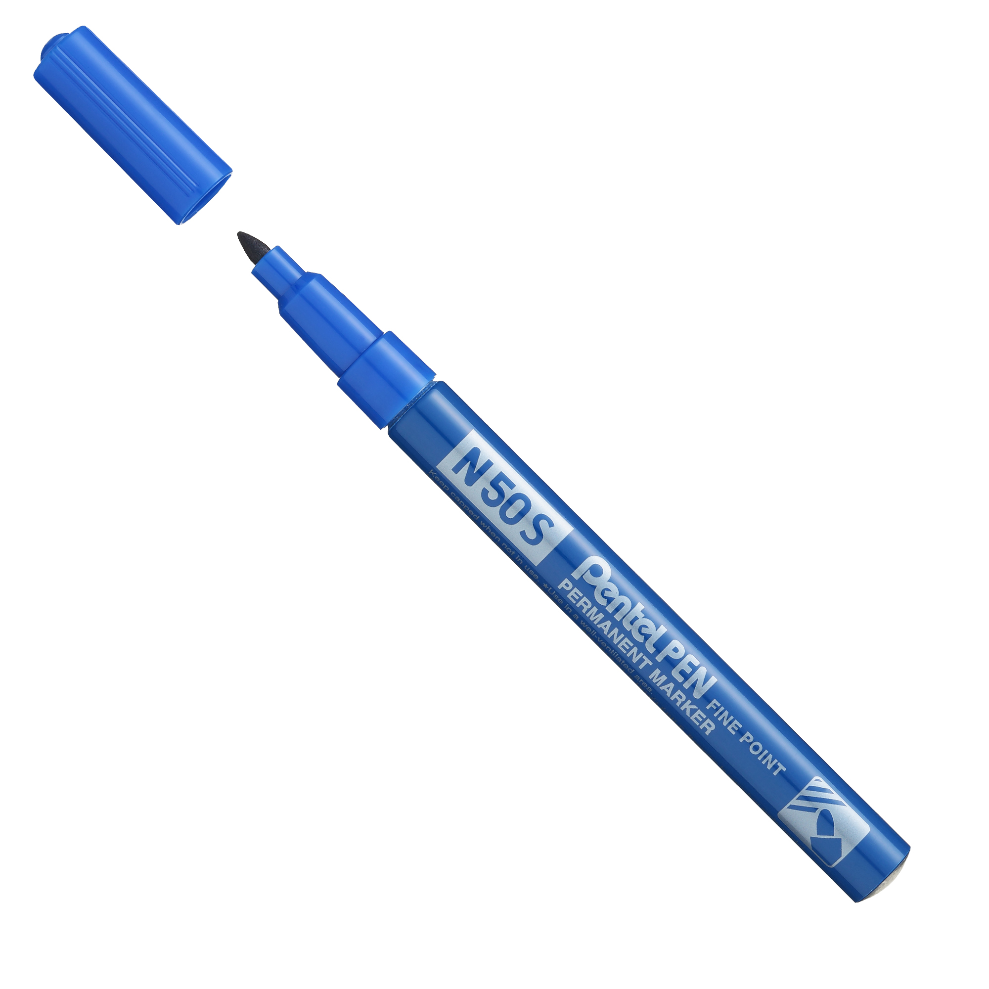 Pentel PEN N50 S - Marcatore - permanente - blu - 1 mm - fine