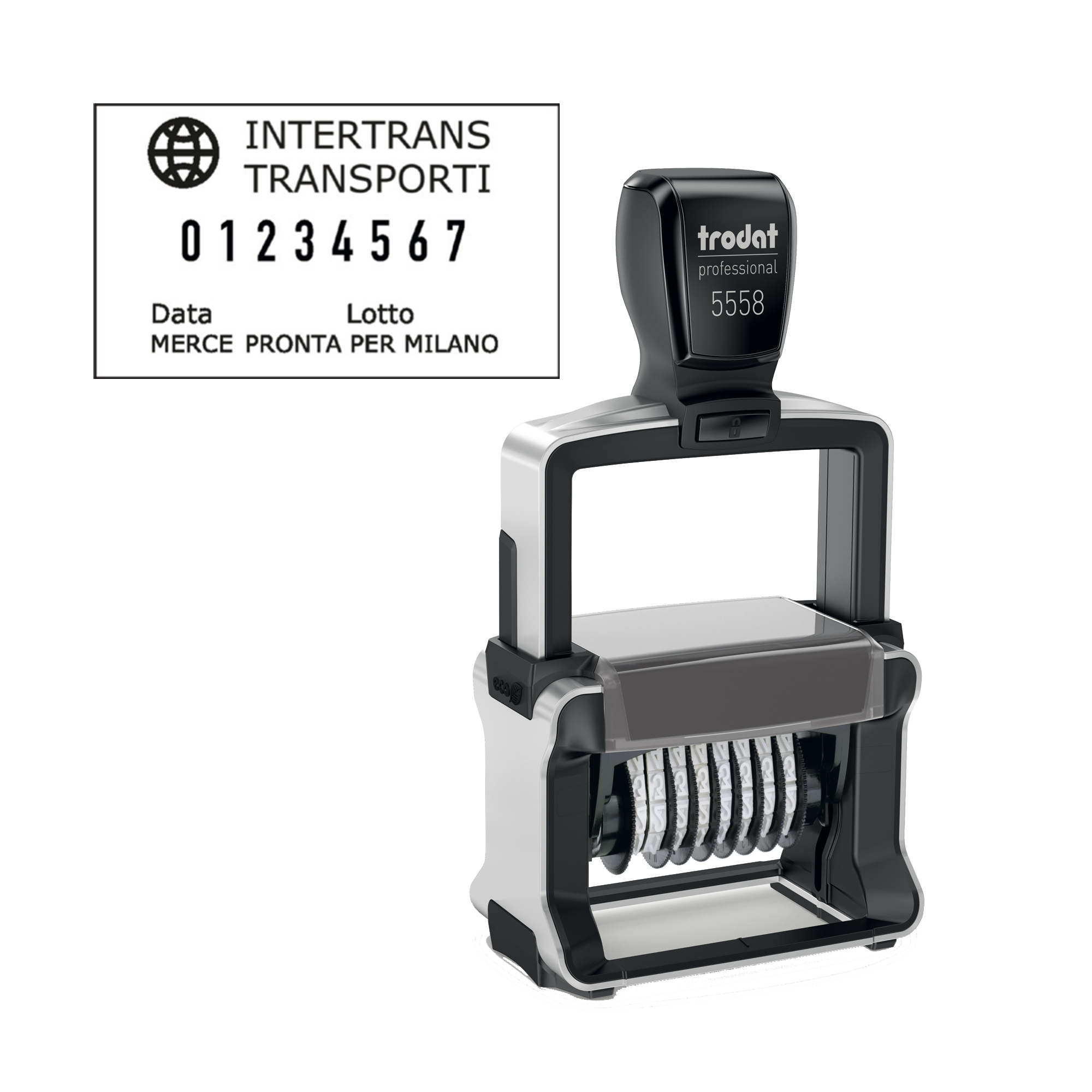Timbro Professional 4.0 5558/PL Numeratore - 8 colonne …