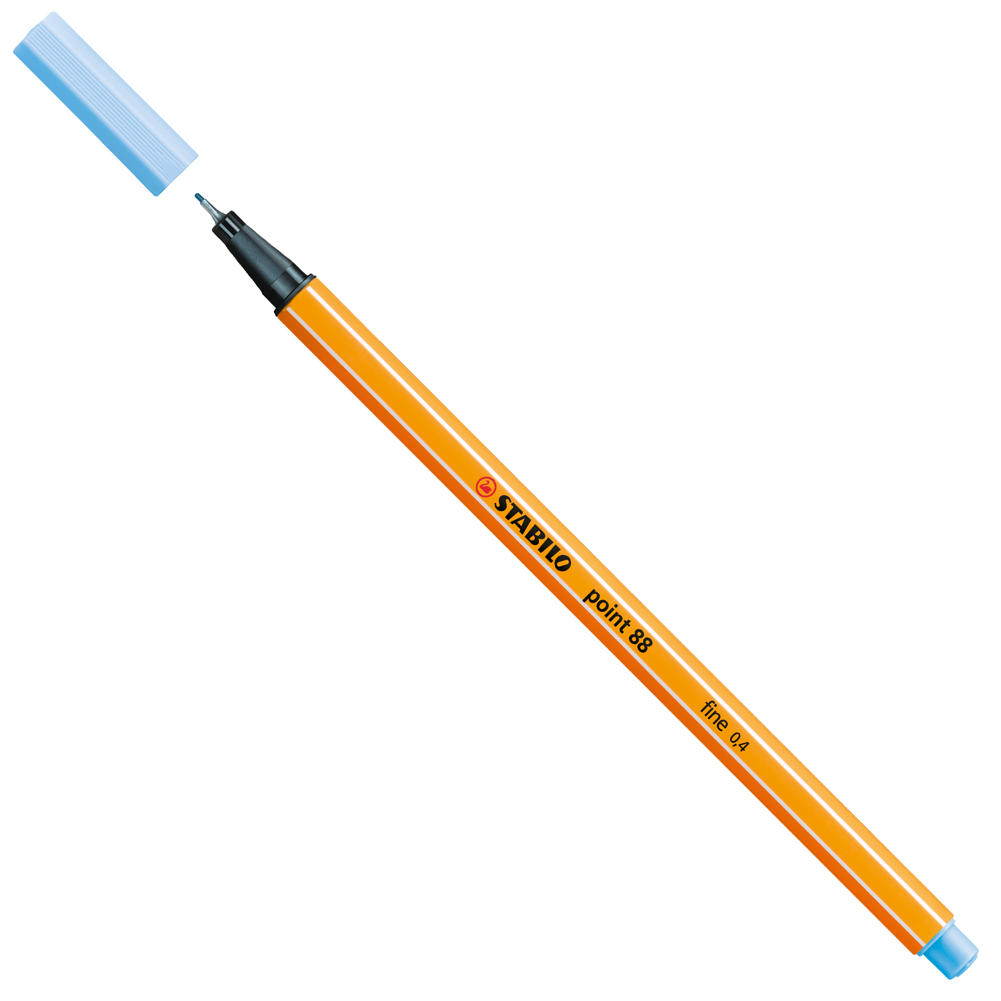 STABILO point 88 - Penna a punta sottile - blu ghiaccio - 0.4 mm - fine