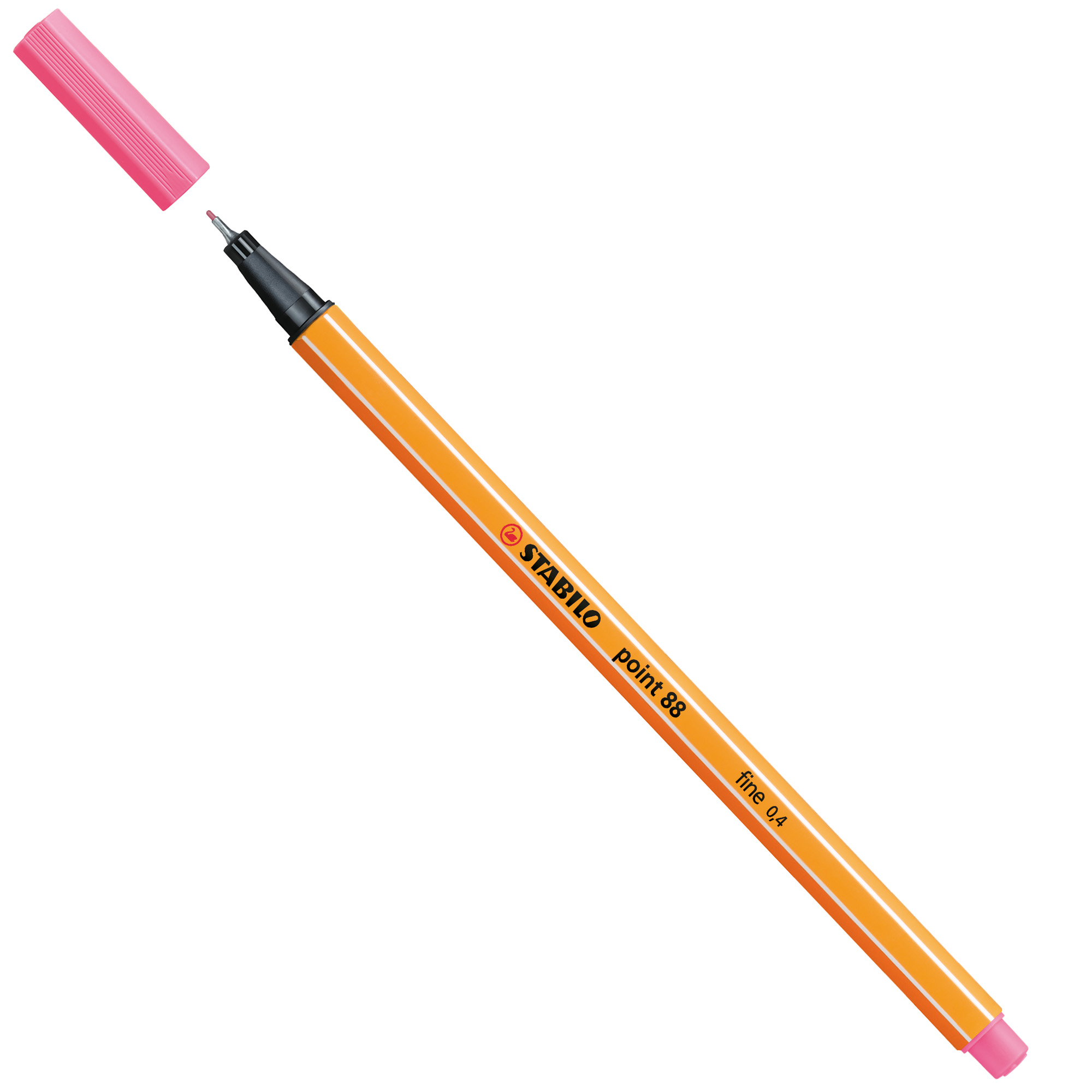 STABILO point 88 - Penna a punta sottile - rosa chiaro - 0.4 mm - fine