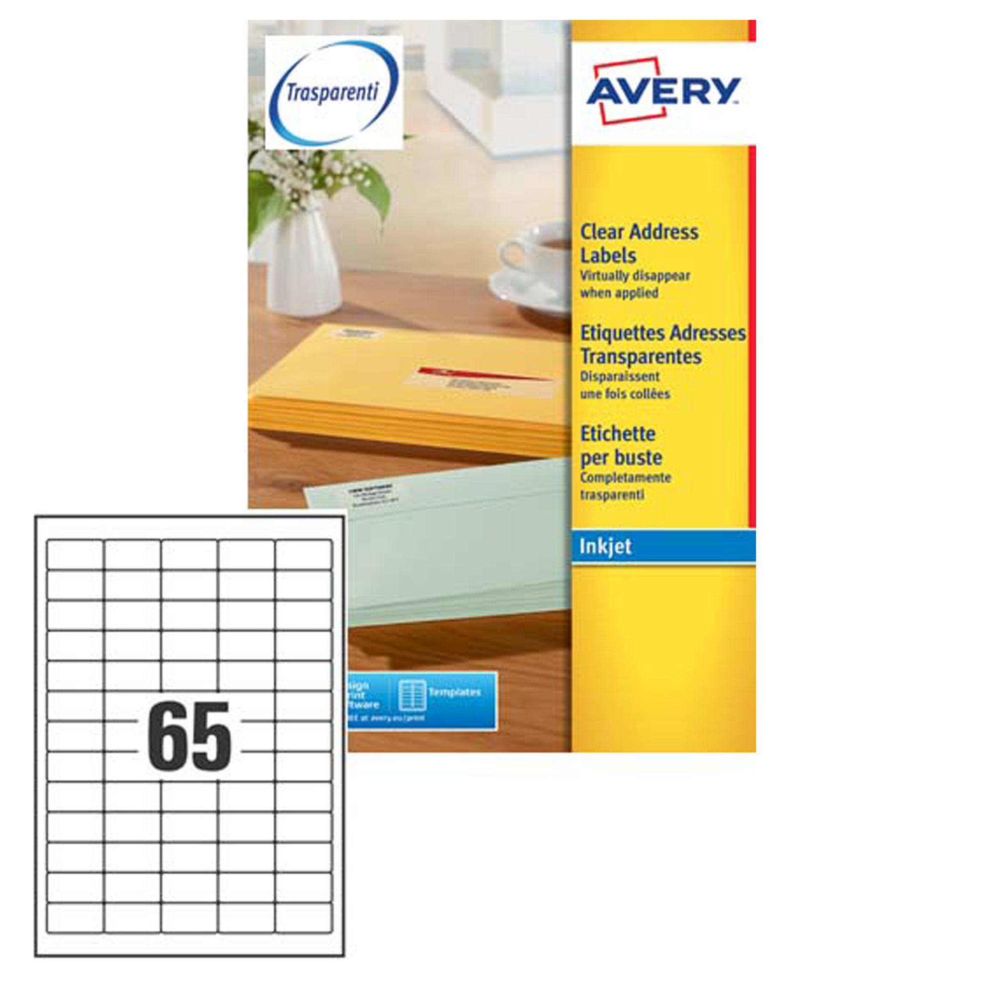 Etichette adesive J8651 - in carta - angoli …