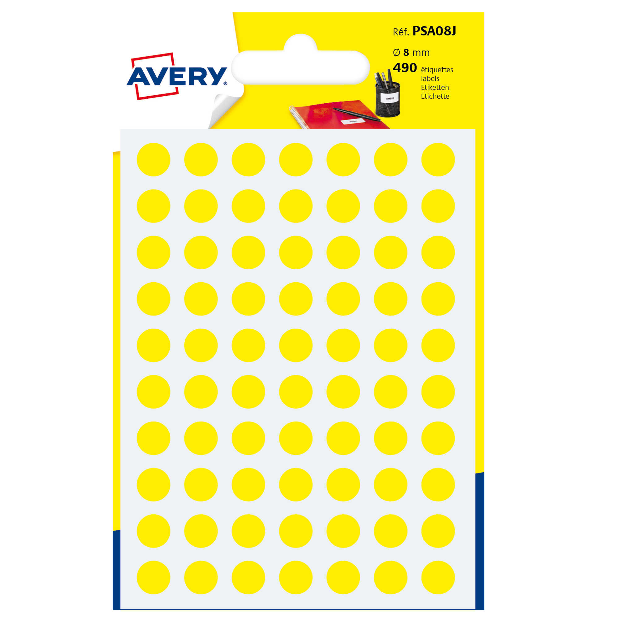 Etichette adesive tonde PSA - in carta - …