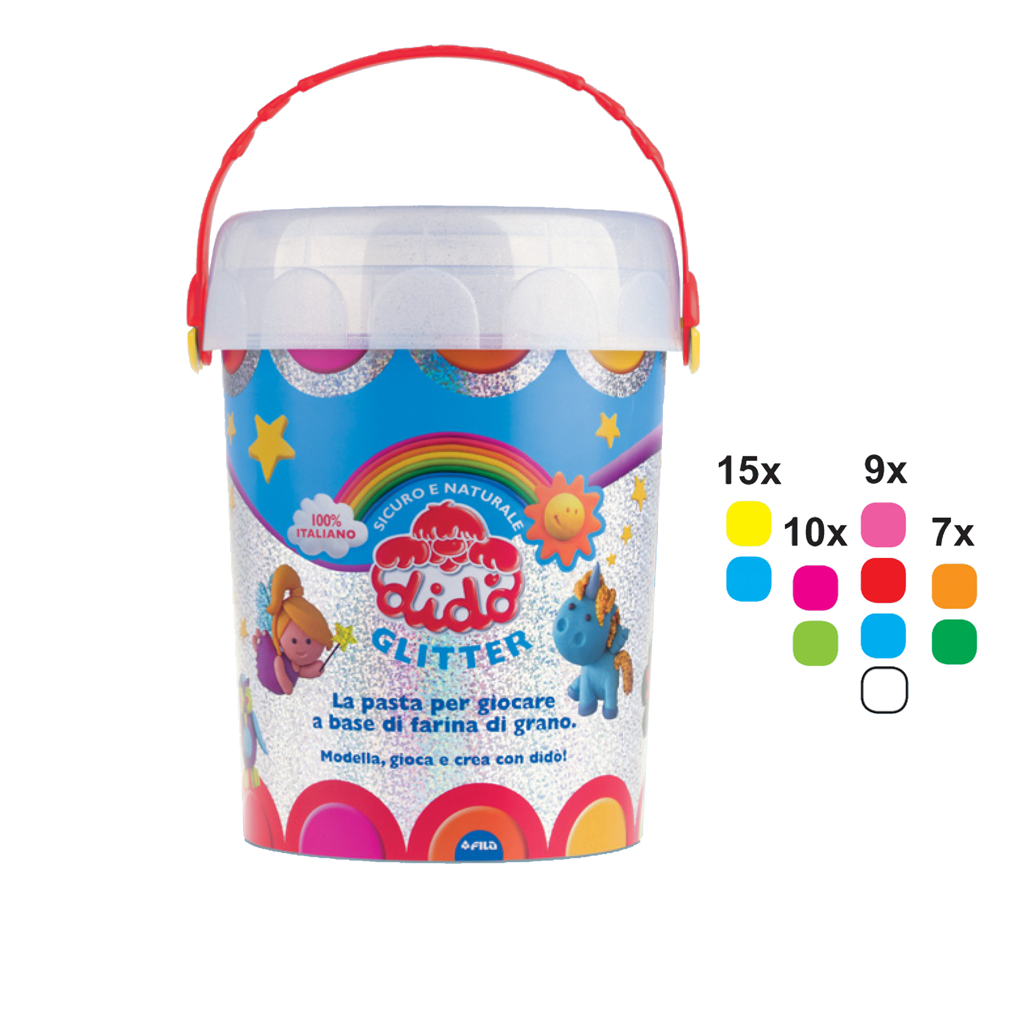Vaso 100 salsicciotti - glitter - 50gr - …