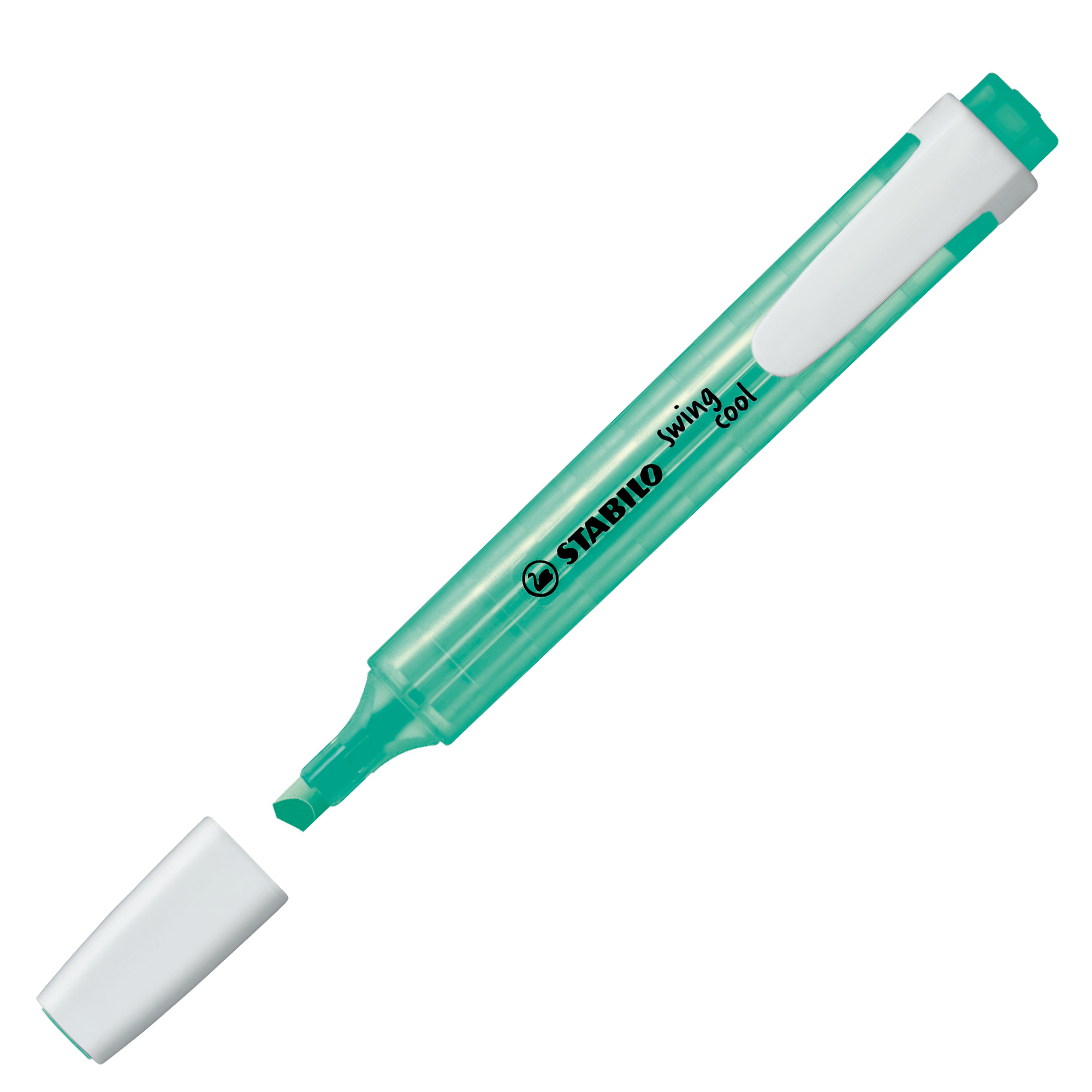STABILO swing cool - Evidenziatore - turchese fluorescente - inchiostro base acqua - 1-4 mm