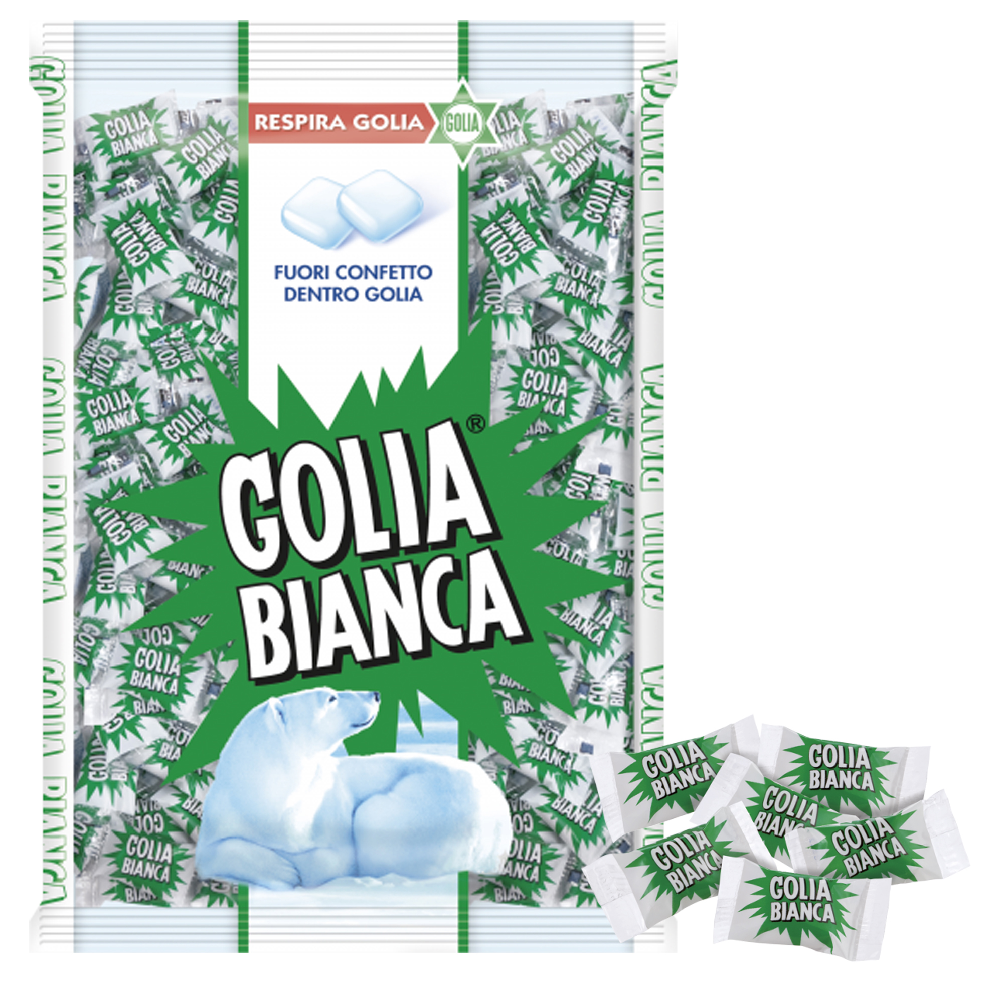 Caramelle Golia Bianca - busta da 1kg (400 …