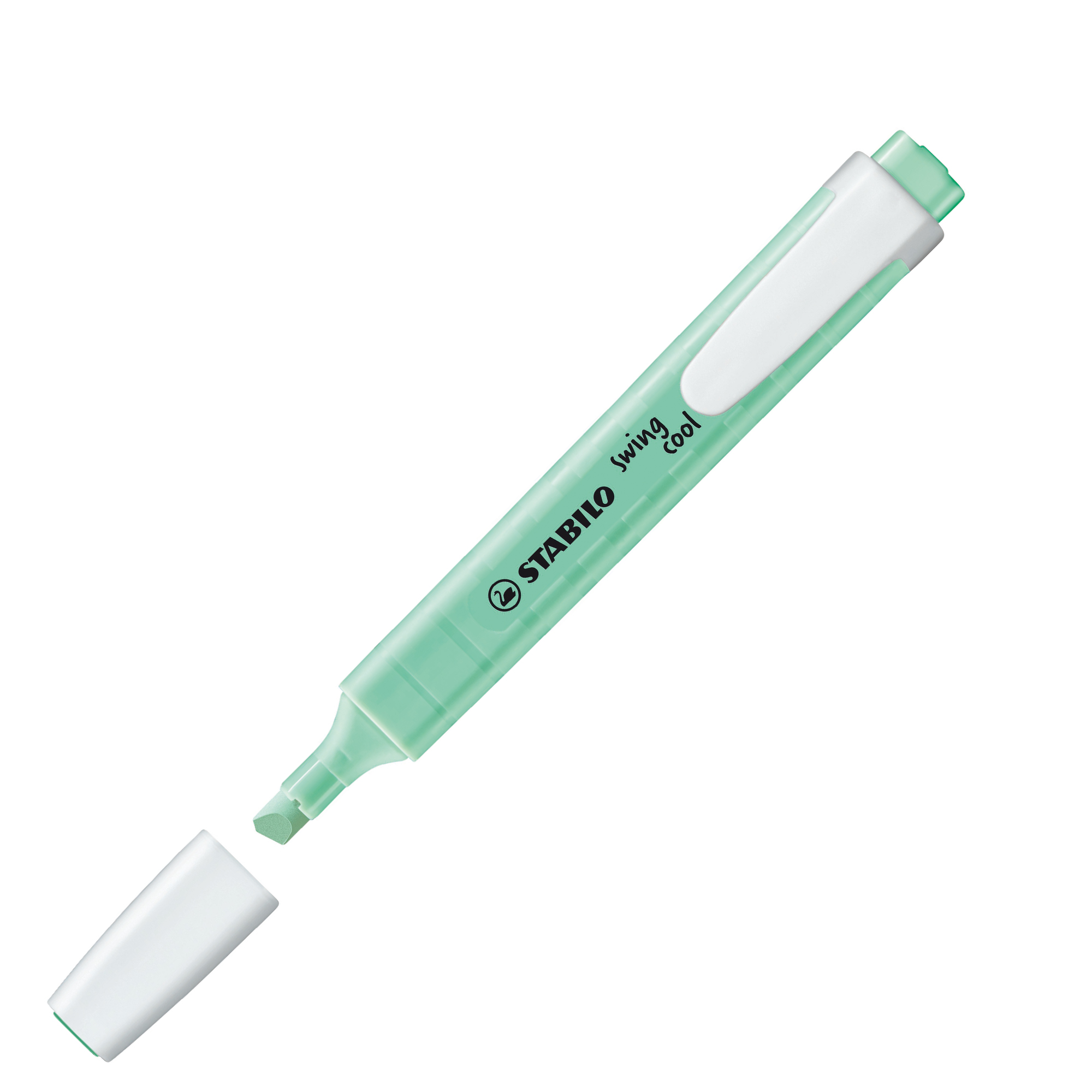 STABILO swing cool Pastel Edition - Evidenziatore - Verde menta pastello - inchiostro base acqua - 1-4 mm