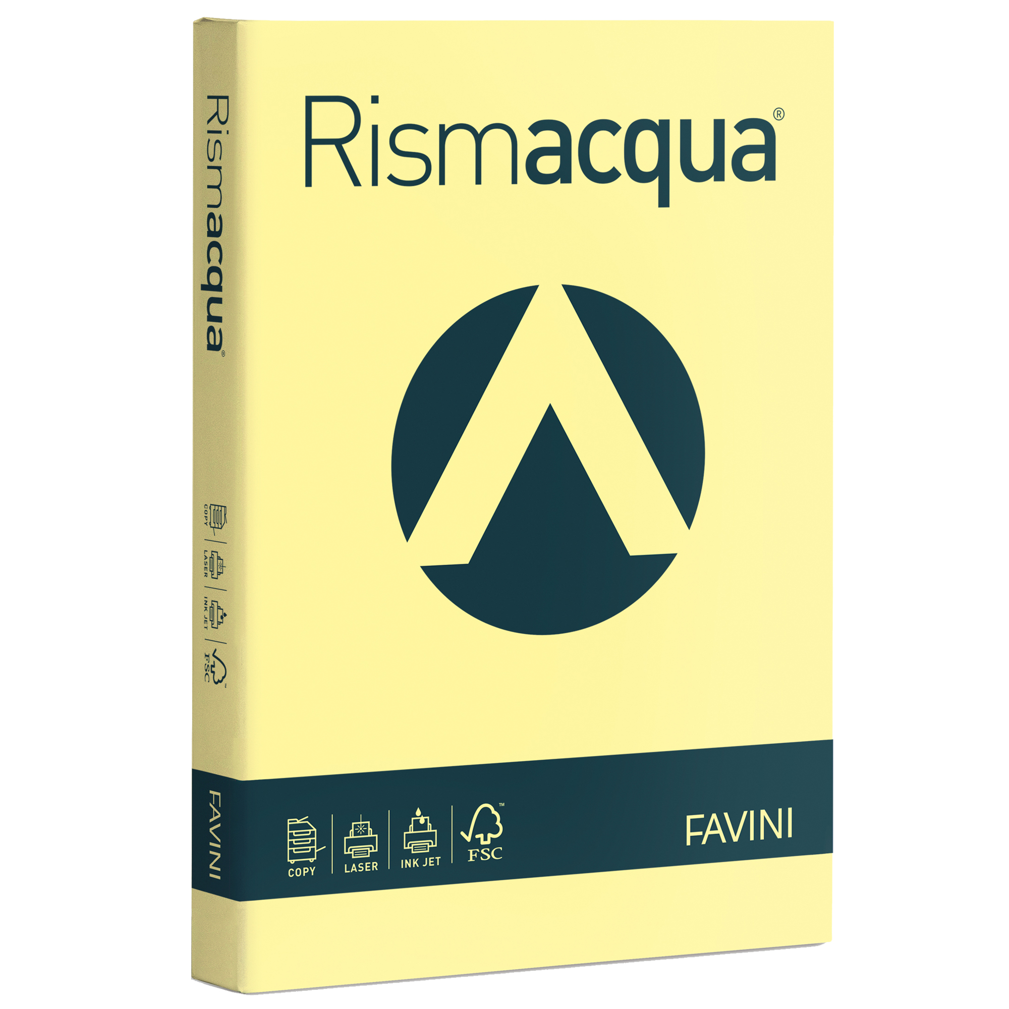 FAVINI HOME-OFFICE PROFESSIONAL Rismacqua - Giallo chiaro - A4 (210 x 297 mm) - 90 g/m² - 300 fogli carta comune