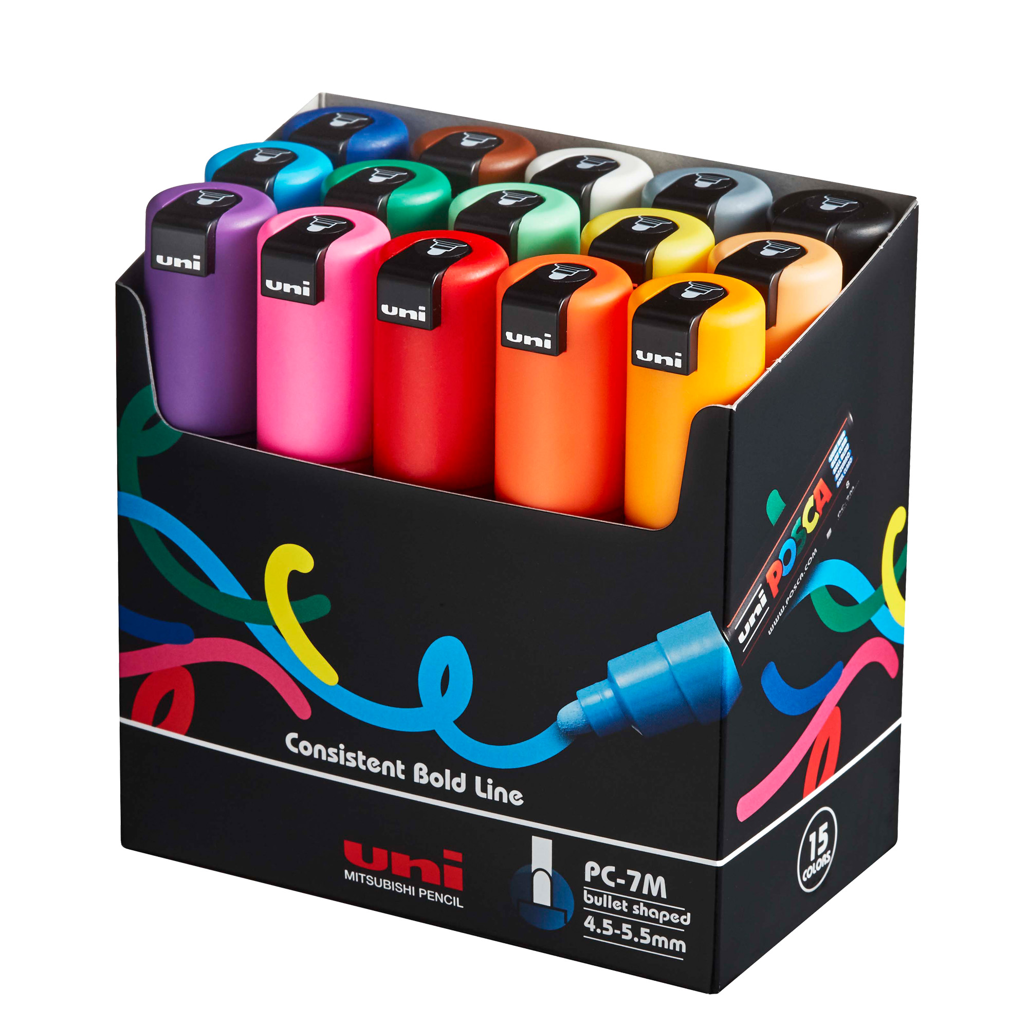 Marcatore a base d'acqua Uni Posca PC7M - …