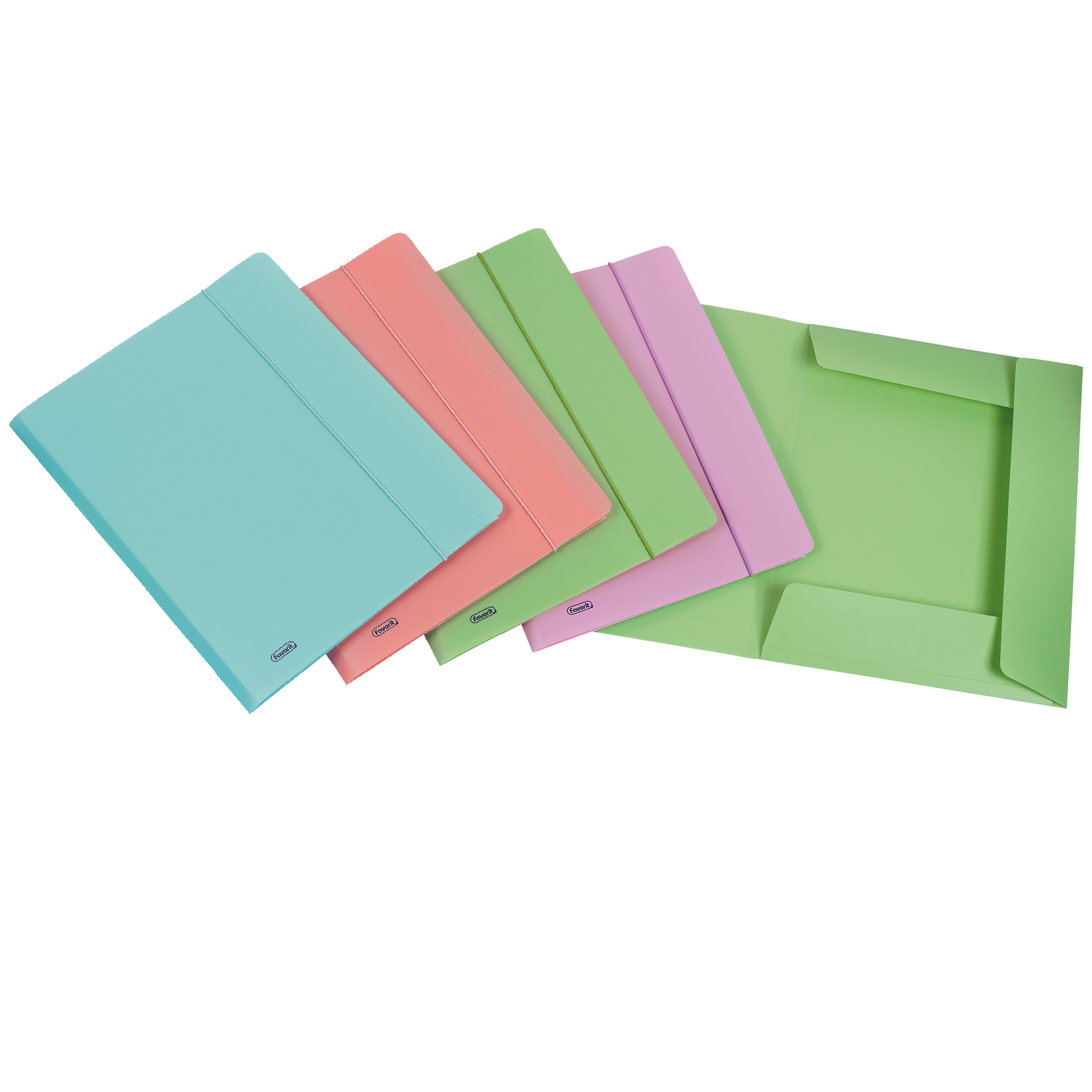 Favorit - Cartelletta a 3 lembi - per 240 x 330 mm - disponibile in colori assortiti