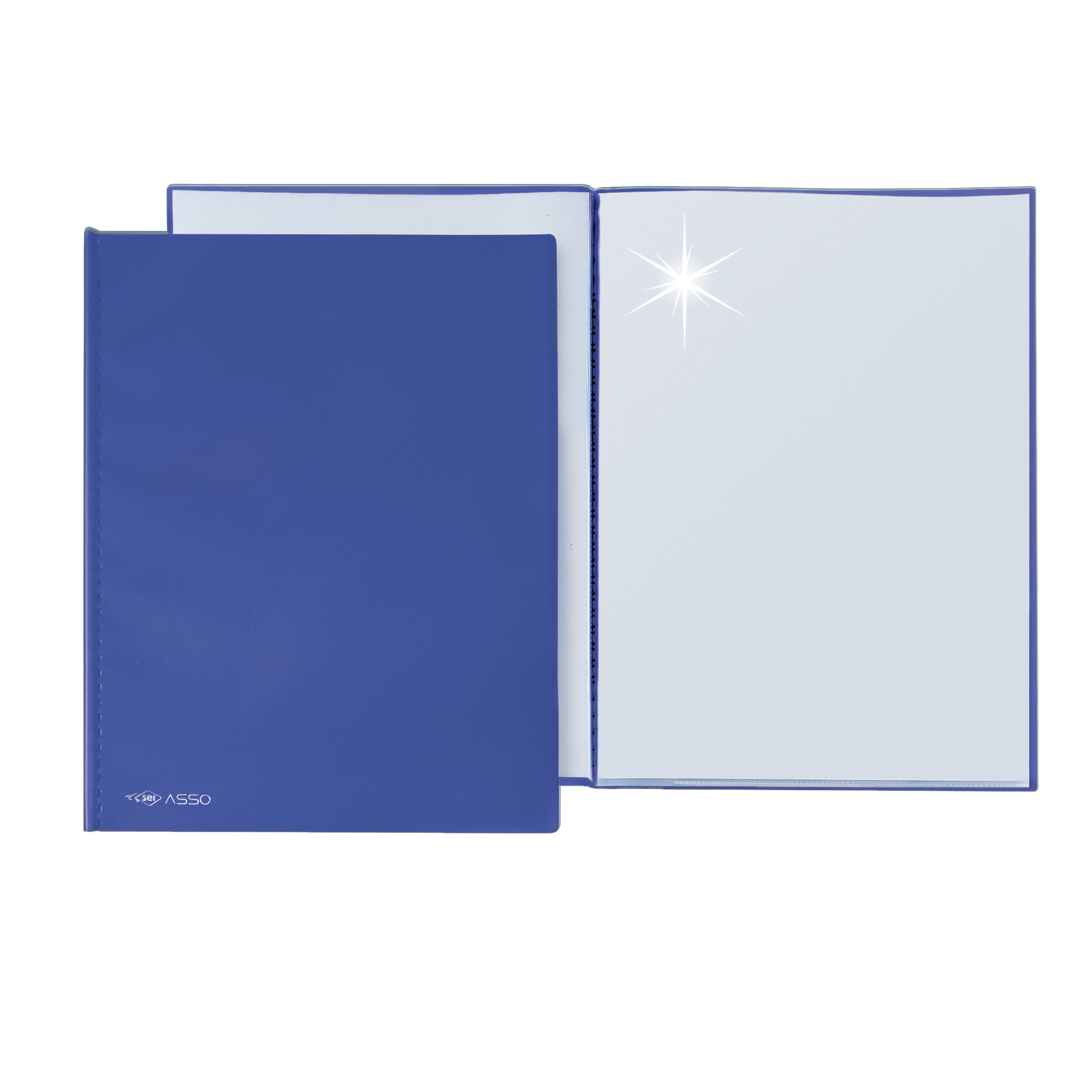 SEI ASSO - Porta listini - 20 compartimenti - per A4 - blu