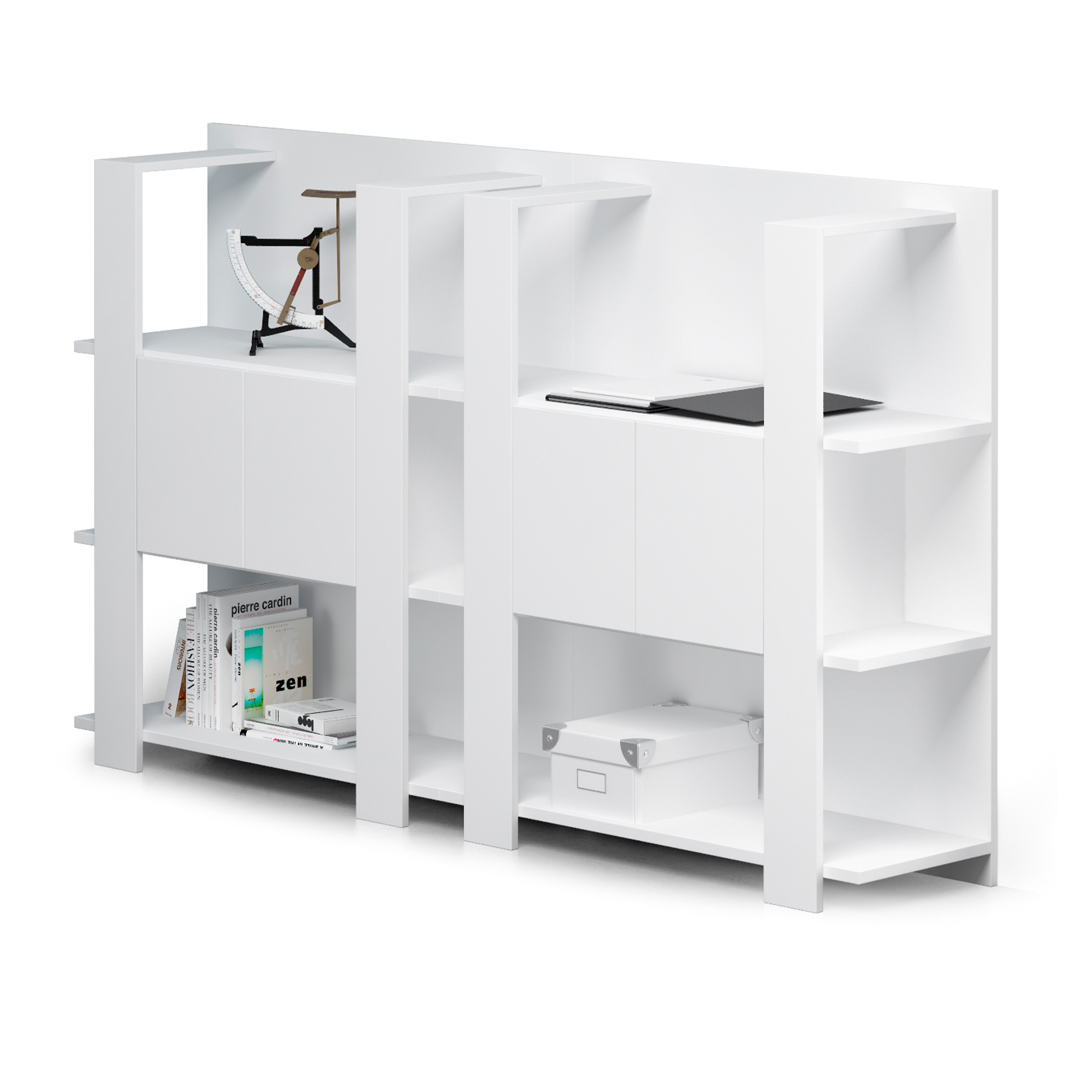 Libreria bassa Concept - 3 ripiani - 100x38,6x124 …
