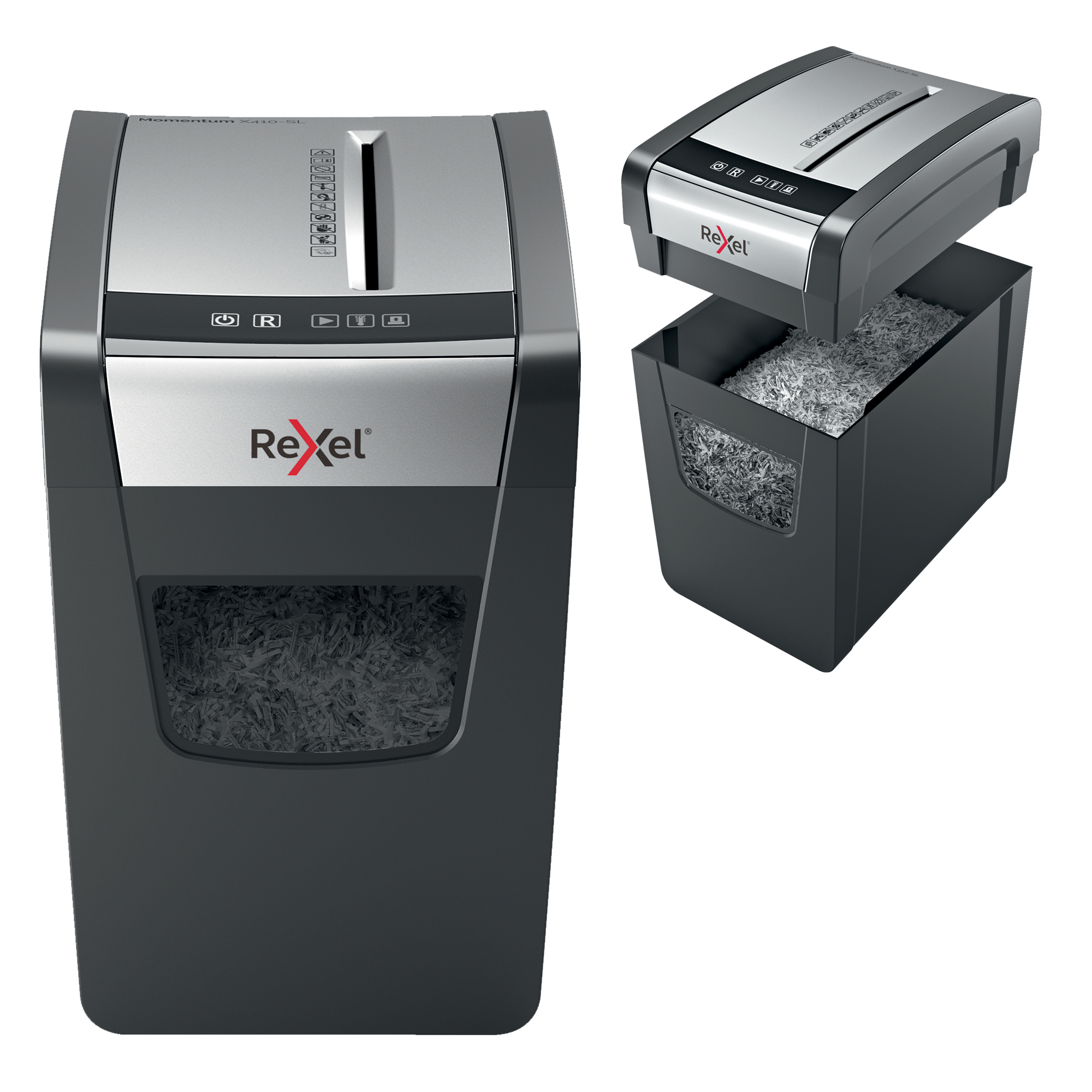 Rexel Momentum X410-SL - Distruggidocumenti - taglio incrociato - 4 x 30 mm - P-4
