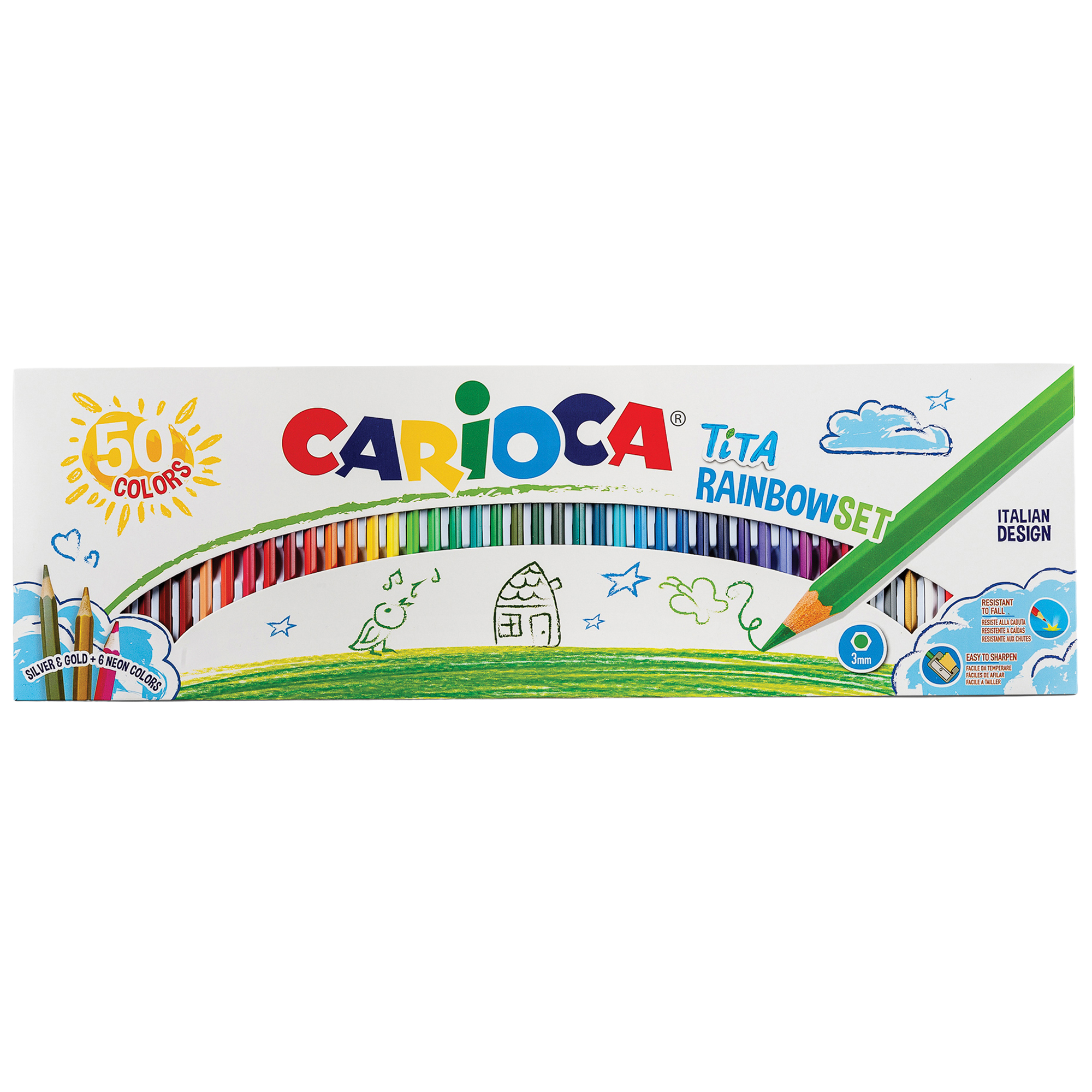 Matite colorate Tita Rainbow - colori assortiti - …
