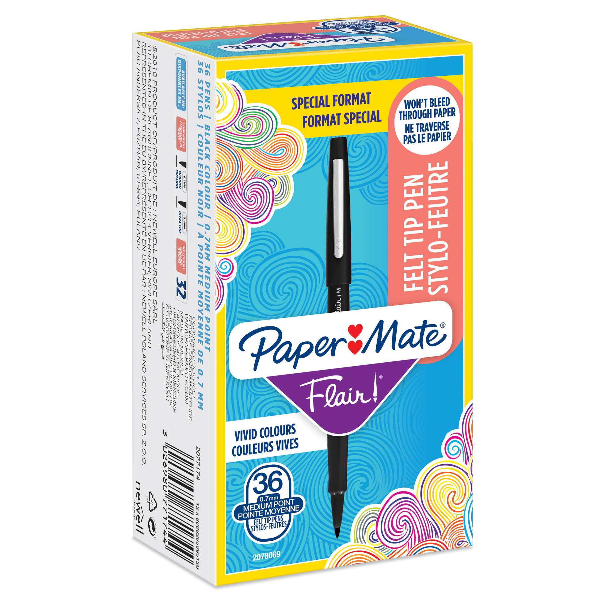 Pennarello Flair Nylon - punta feltro - 1,10mm …