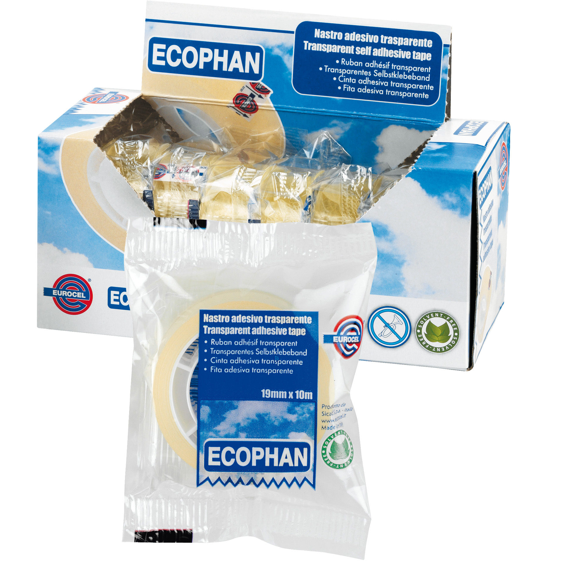Nastro adesivo Ecophan - confezionato singolarmente - 19 …