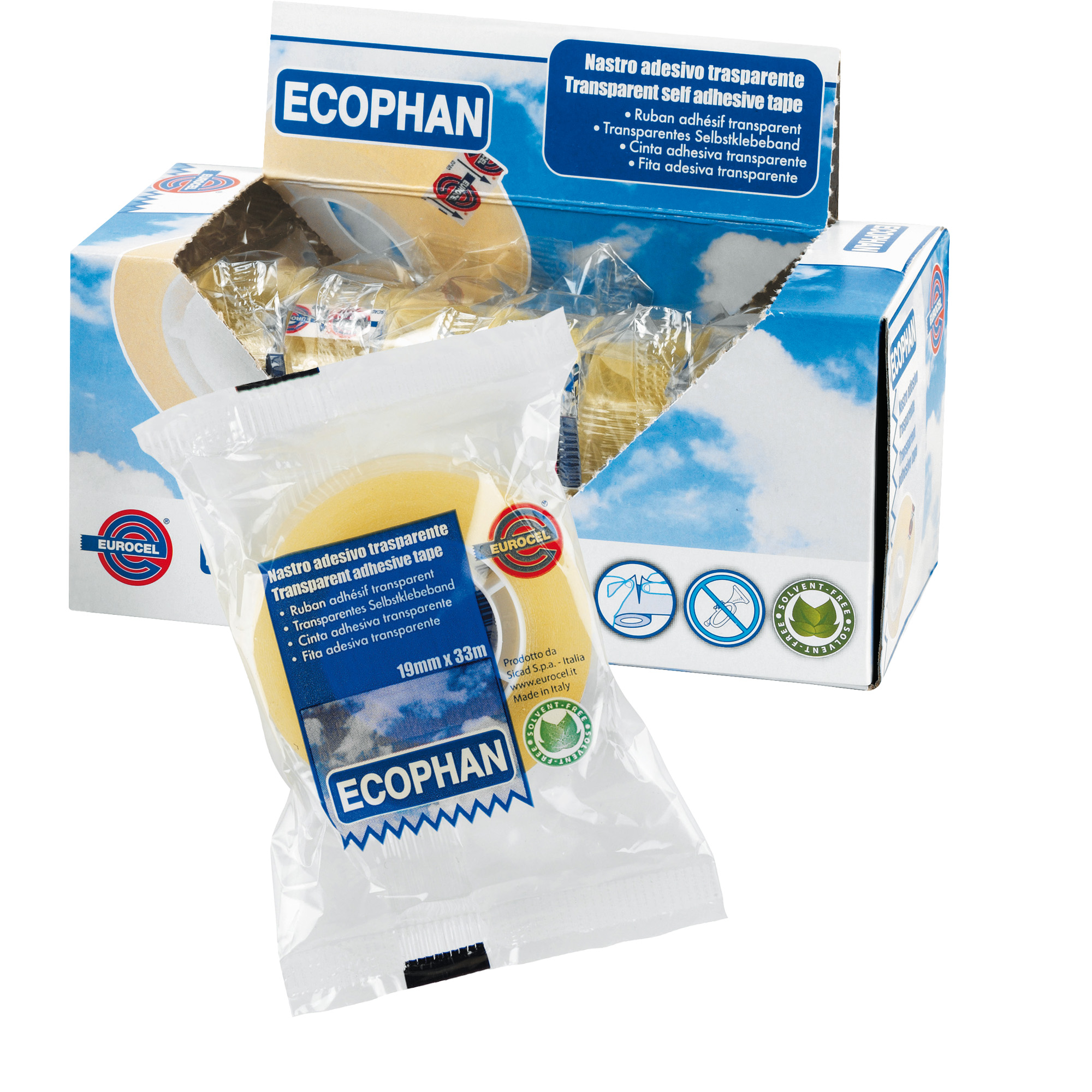 Nastro adesivo Ecophan - confezionato singolarmente - 19 …