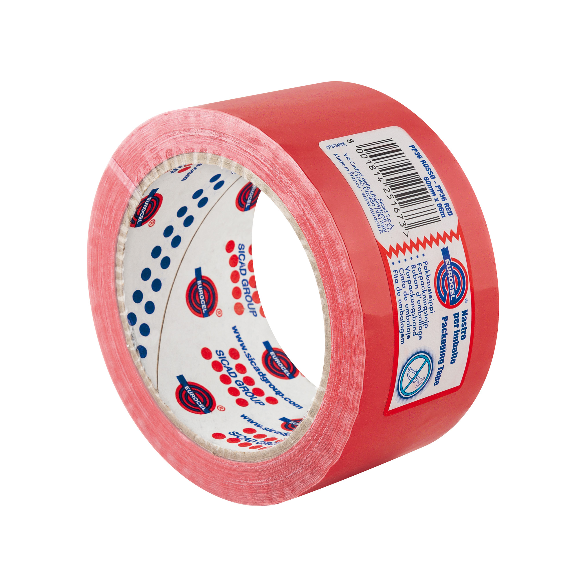 Nastro adesivo PP36NN - 5 cm - rosso …