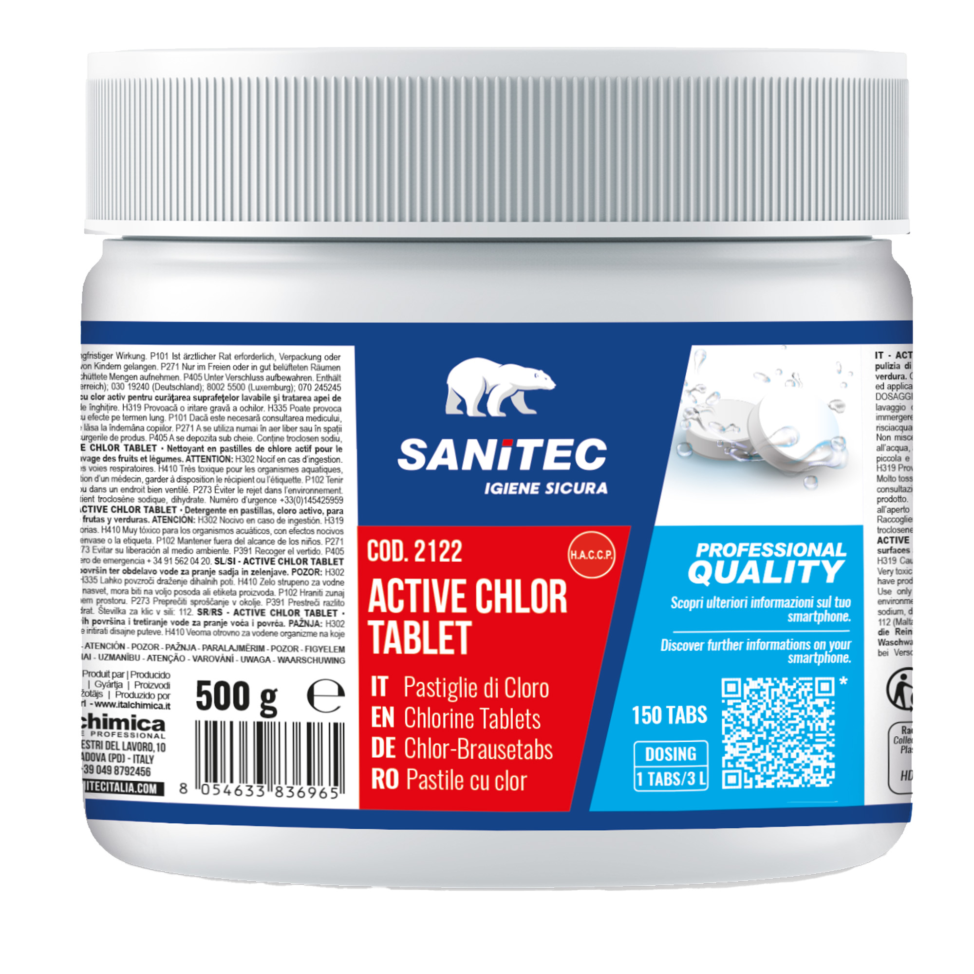 Pastiglie cloro Active Chlor - 500 gr - …
